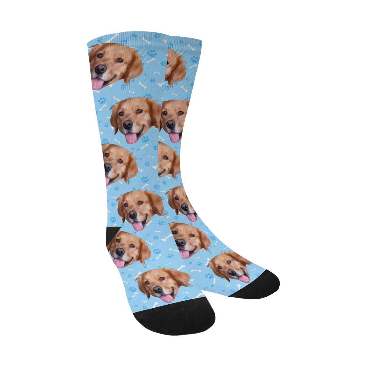 Custom Photo Socks - Personalized Pet Face Socks for Men & Women | DIY Gift from Your Dog/Cat Picture | Perfect for Birthdays, Anniversaries & Unique Gifts