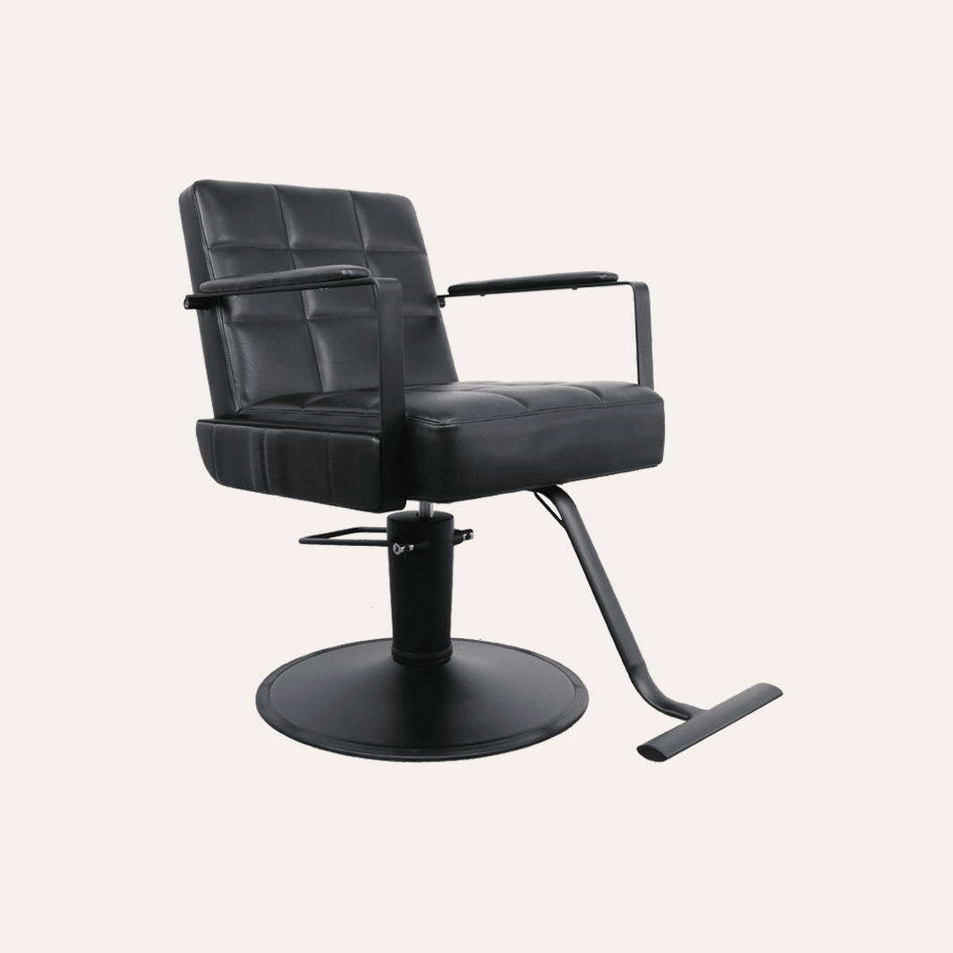 Premium Savannah Salon Chair - Hydraulic Adjustable Styling Chair for Hairdressers & Barbers - Perfect for Salons, Barber Shops & Home Use