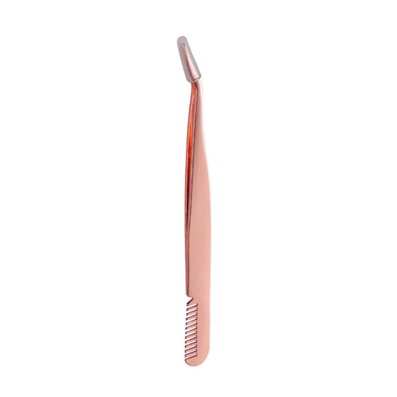 Premium Gold Eyelash Tweezers - Professional False Eyelash Applicator, Eyelash Extension Curler & Hair Removal Tool for Perfect Makeup Application | Ideal for Salon, Home Use & Travel Beauty Kit