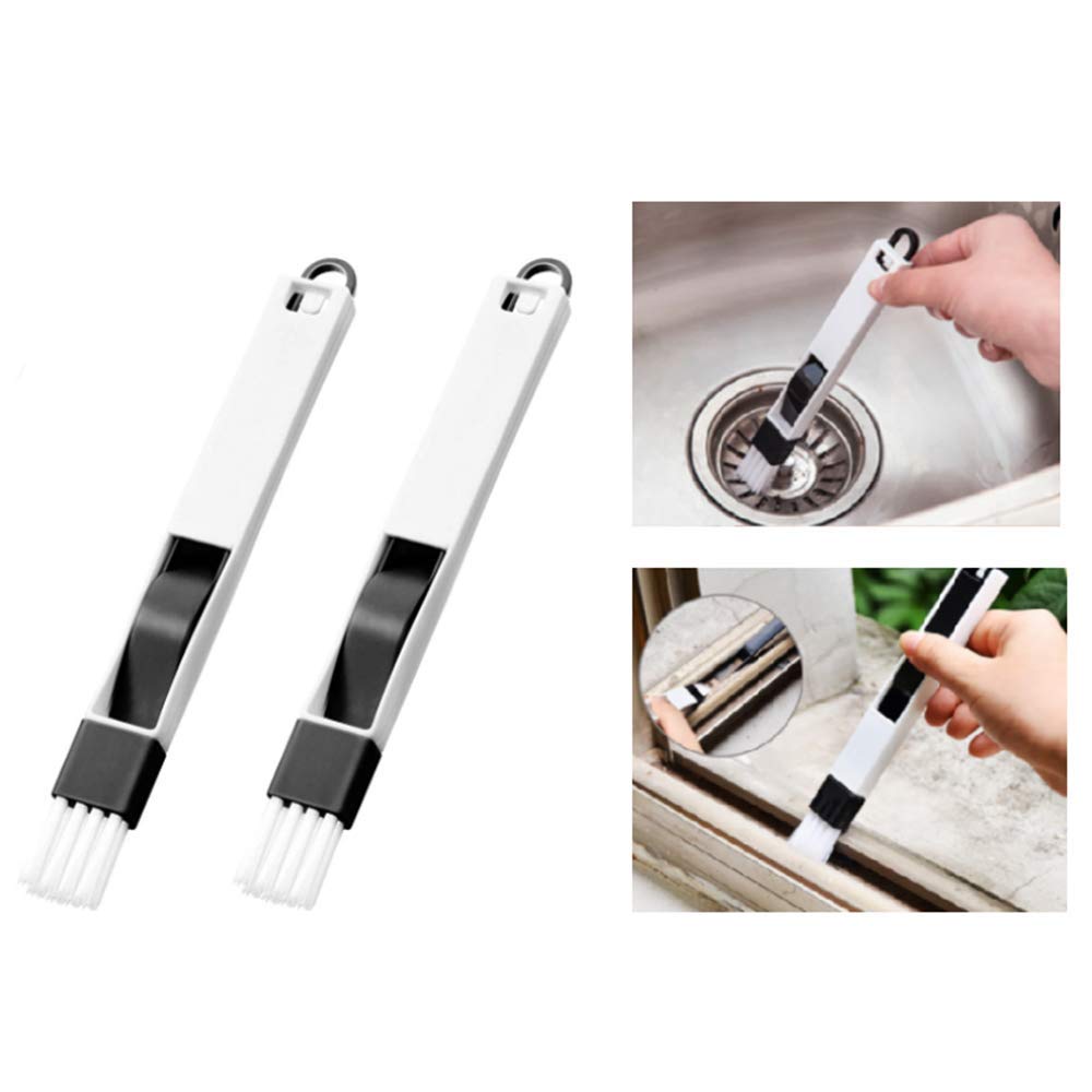 BAIHUI 6-Piece Handheld Groove & Gap Cleaning Kit - Window & Door Sliding Track Brush Set - Quick Cleaning for Hard-to-Reach Corners & Crevices - Perfect for Home, Office & RV Maintenance