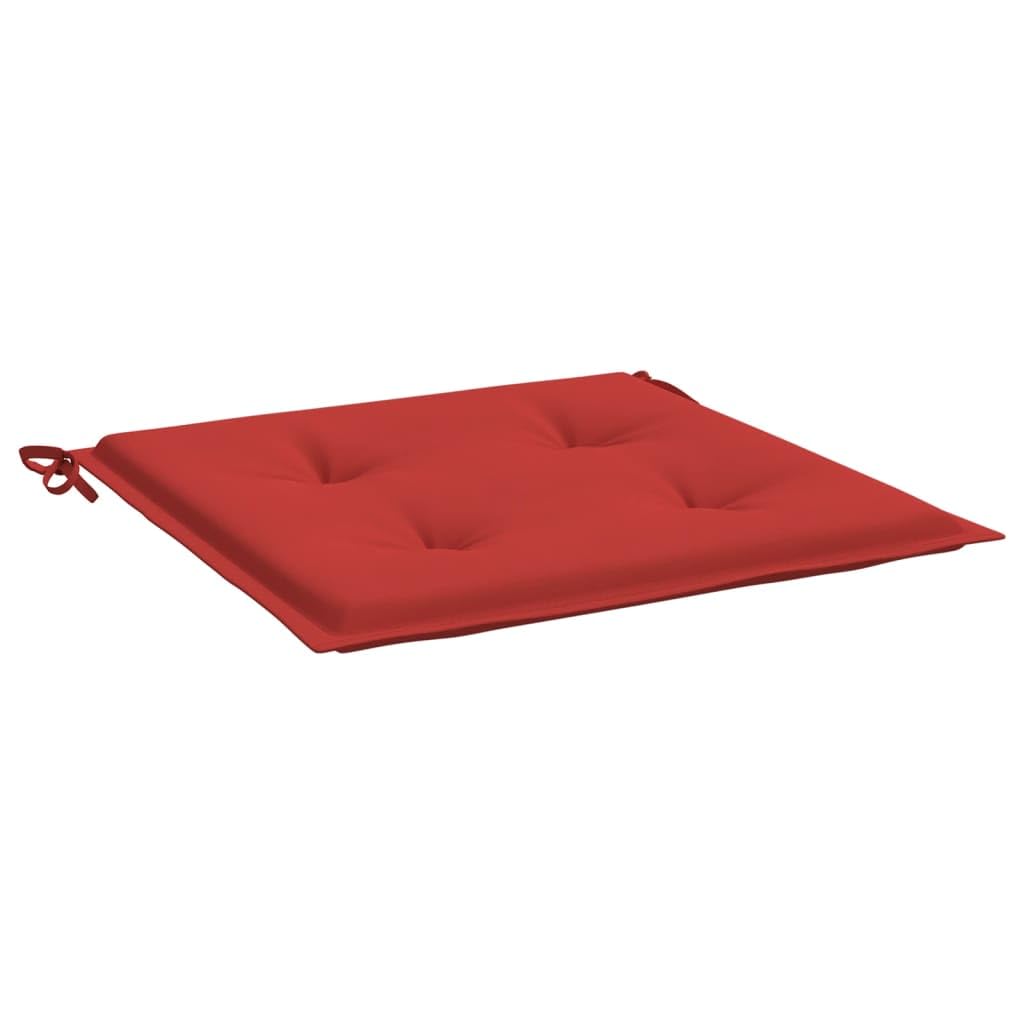 vidaXL 2-Pack Non-Slip Outdoor Chair Cushions - Water Repellent Red Oxford Fabric Patio Seat Cushions for Garden, Deck & Poolside Furniture - Perfect for Outdoor Dining, Lounging and Relaxation