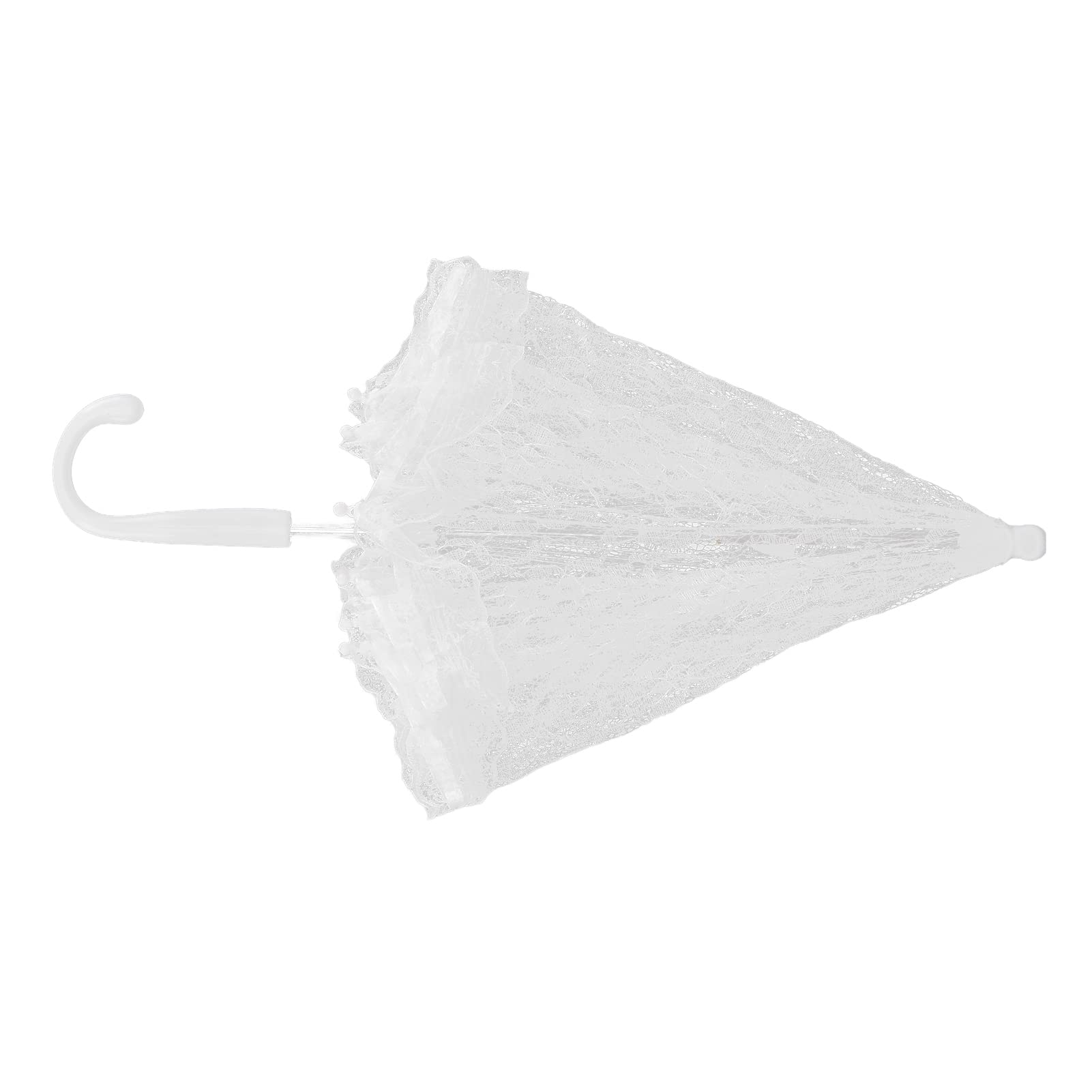 Elegant Lace Wedding Umbrella - Stainless Steel Frame for Dance & Stage Performance