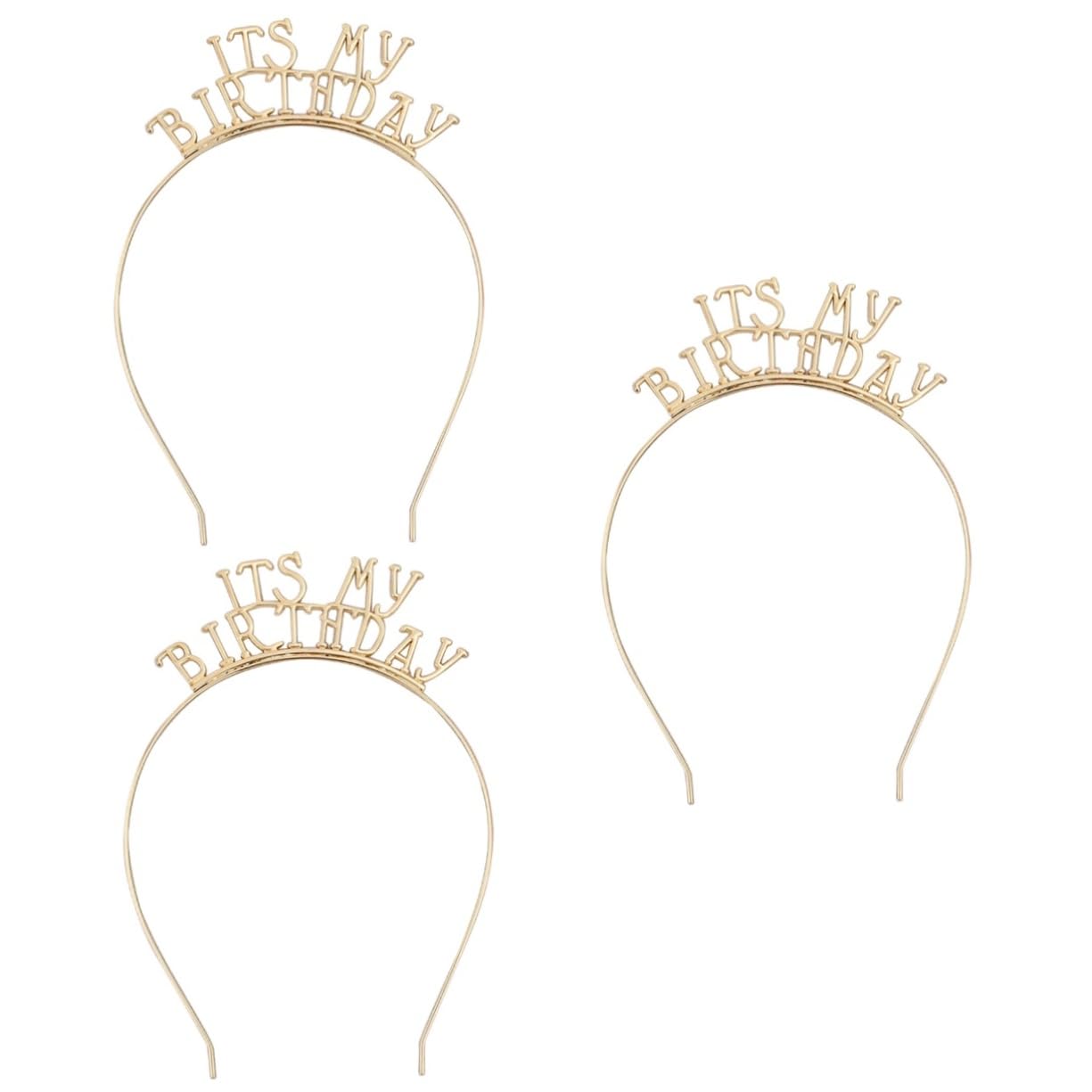 3-Piece Crystal Birthday Headband Set for Girls - Diamond Hair Scrunchies & Rhinestone Tiara - Elegant Hair Accessories for Birthday Parties, Pageants, and Special Occasions