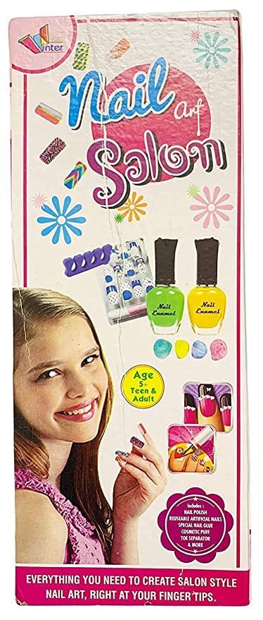 Prospo Nail Art Salon Kit - Creative DIY Nail Design Gift Set for Women & Girls | Perfect for Home Manicures, Spa Parties & Beauty Parlor Gifts