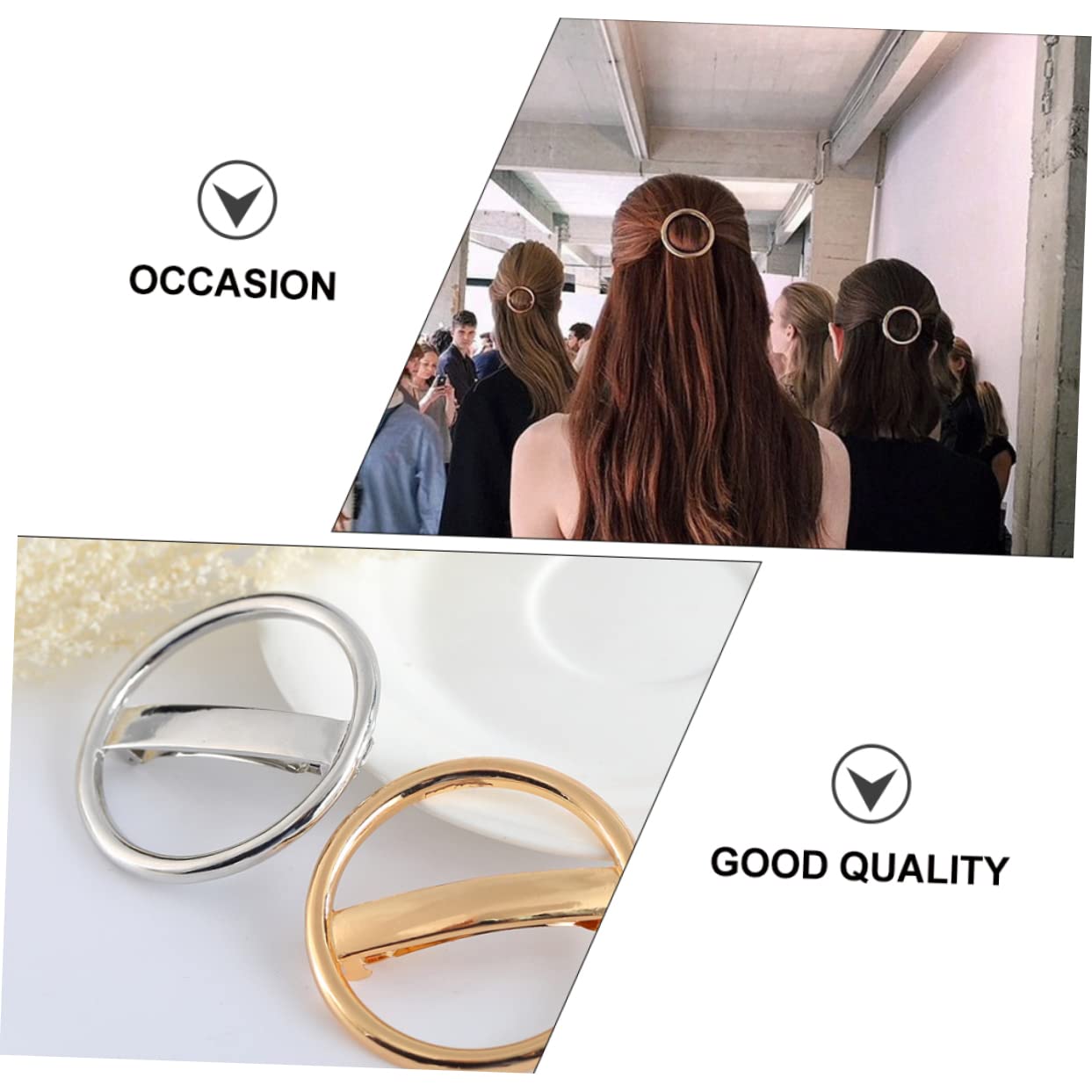 FOMIYES Women's Hair Barrettes - Fashion Hair Clips with Sturdy Alloy Material, Smooth Design for Fine Hair | Perfect for Work, Parties & Everyday Styling