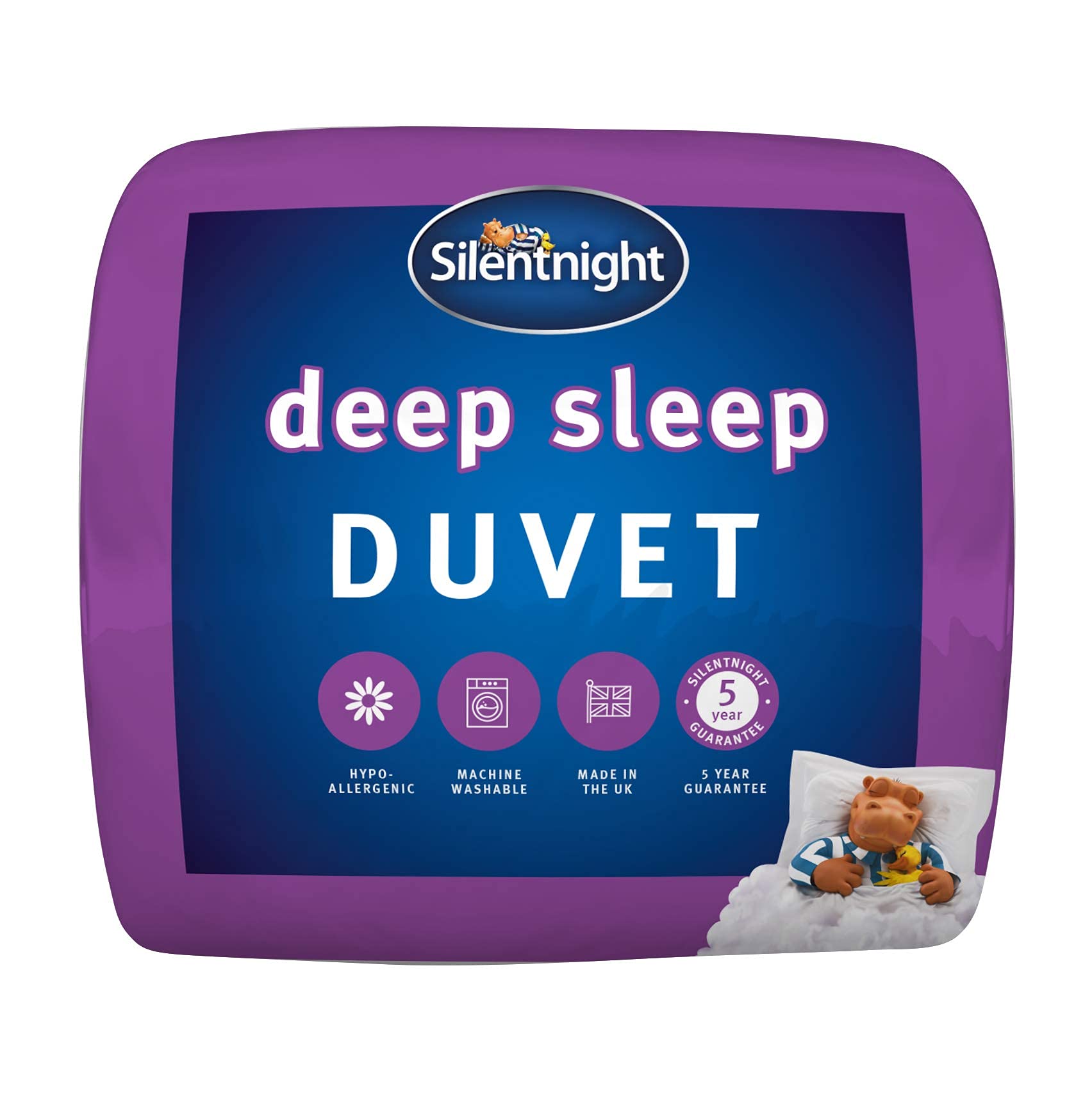 SEALUXE Silentnight Deep Sleep 7.5 Tog Duvet for Single Bed - Ultra Soft & Breathable All-Season Comforter for Restful Sleep in Bedroom, Guest Room, or Dorm