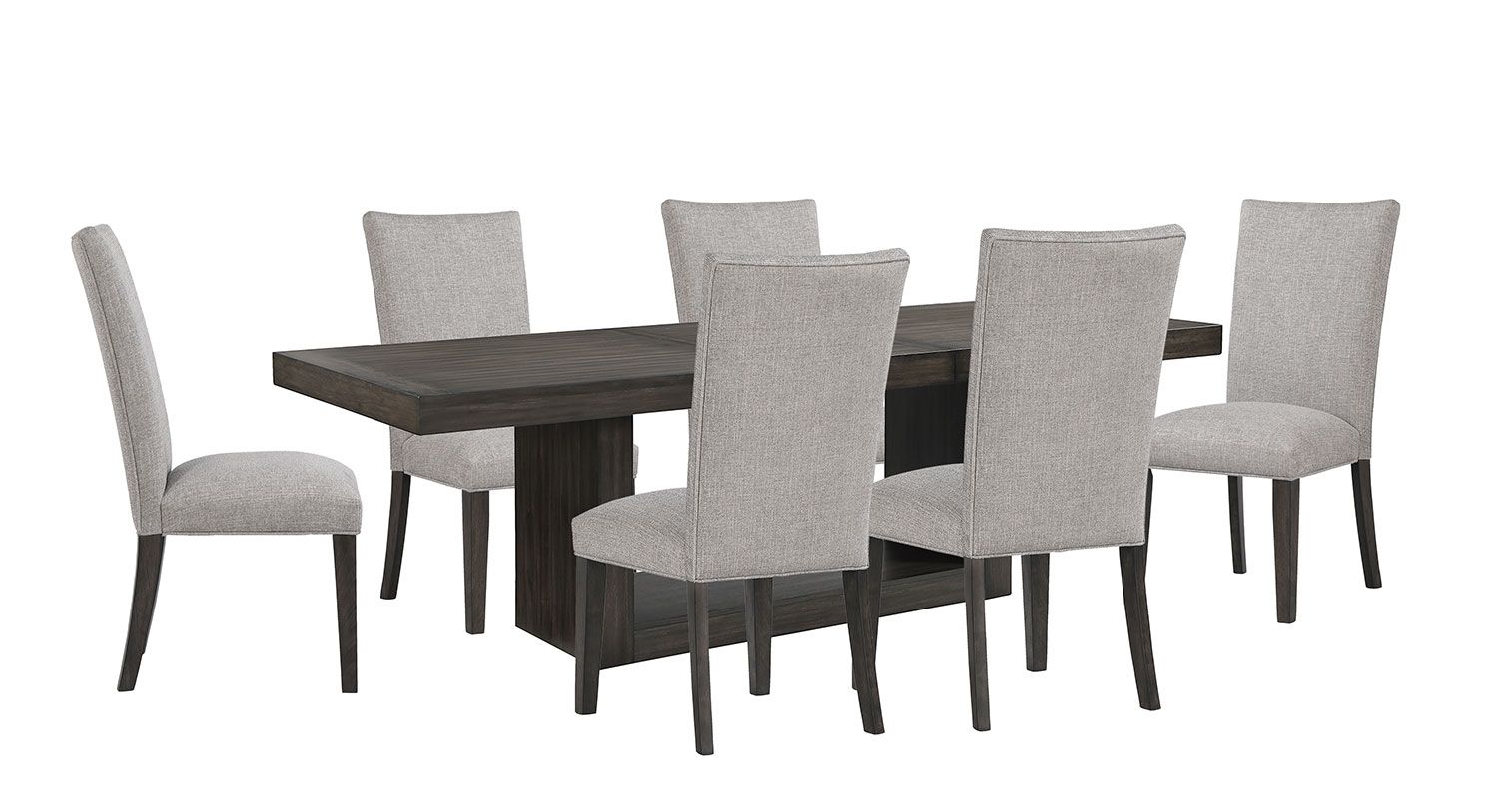Alora 7-Piece Extendable Dining Table Set - Espresso Finish | Expandable Kitchen Table with 6 Chairs | Perfect for Small Spaces & Family Gatherings