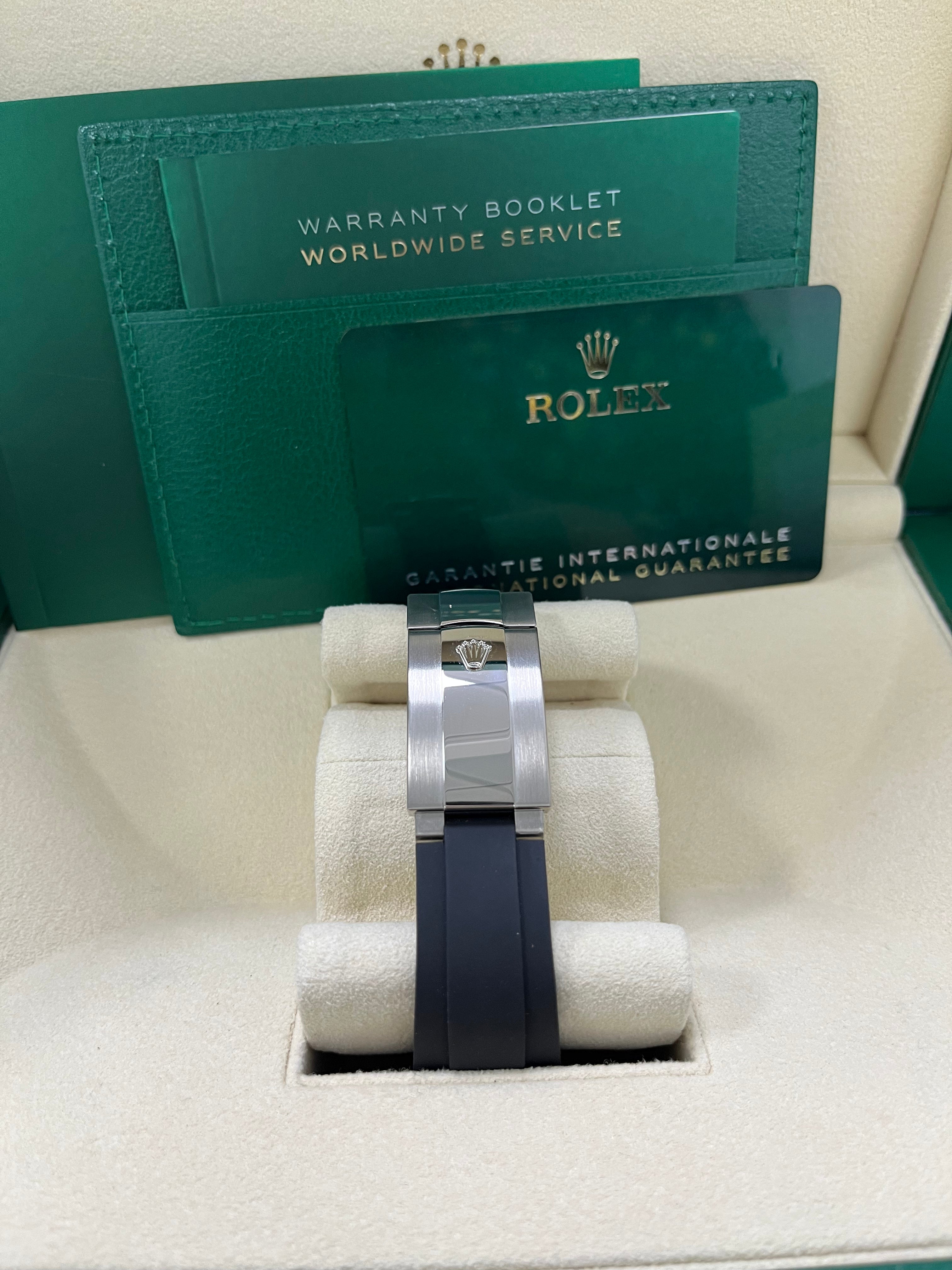 Rolex Sky-Dweller 42mm White Gold Watch with Fluted Bezel, Black Index Dial & Oysterflex Strap Ref. 336239 - Luxury GMT Master for Travel & Business Professionals