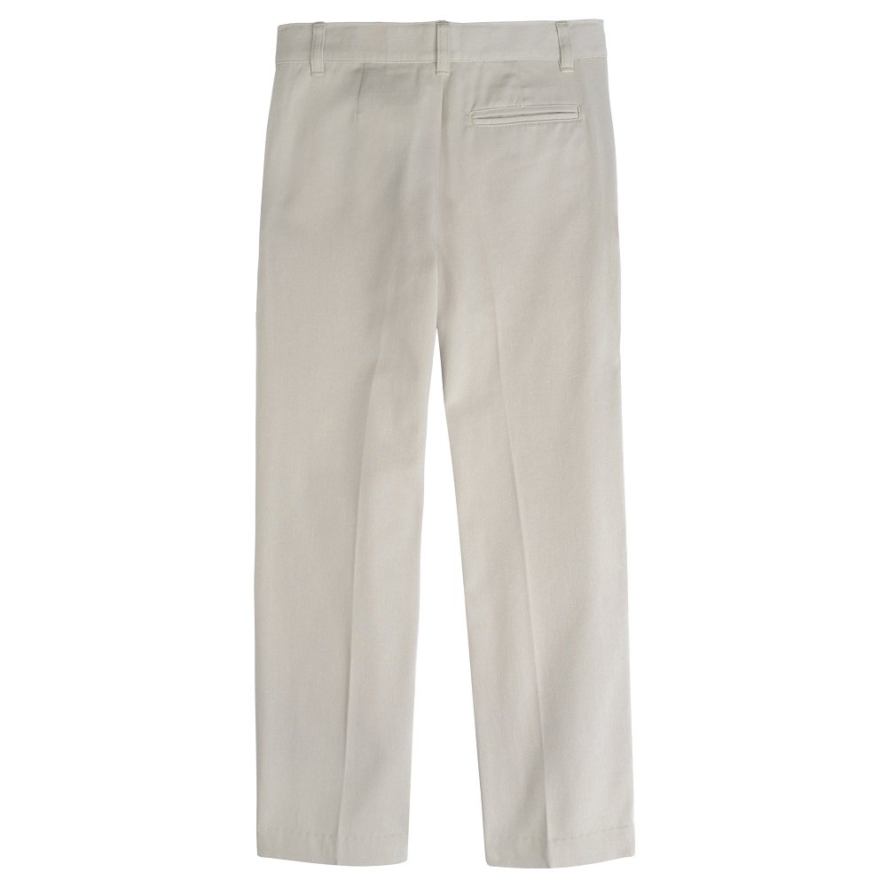 French Toast Boys' Adjustable Waist Flat Front Pants - Black, Khaki or Navy - Comfortable School Uniform & Casual Wear for Kids