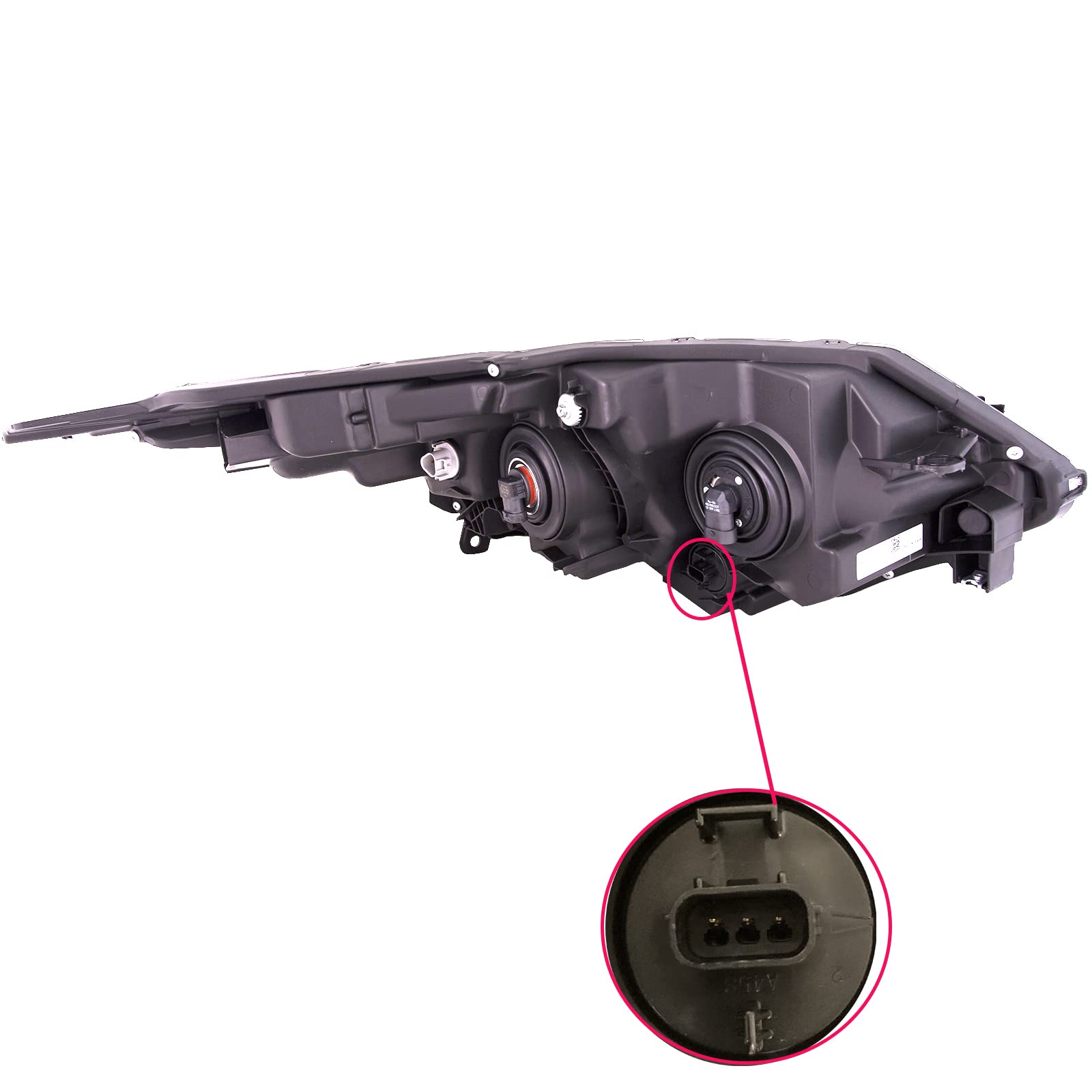 HEADLIGHTSDEPOT Halogen Headlight Right Passenger Side Replacement for 2019-2022 Honda HR-V (HRV) - Perfect for Night Driving & Foggy Conditions