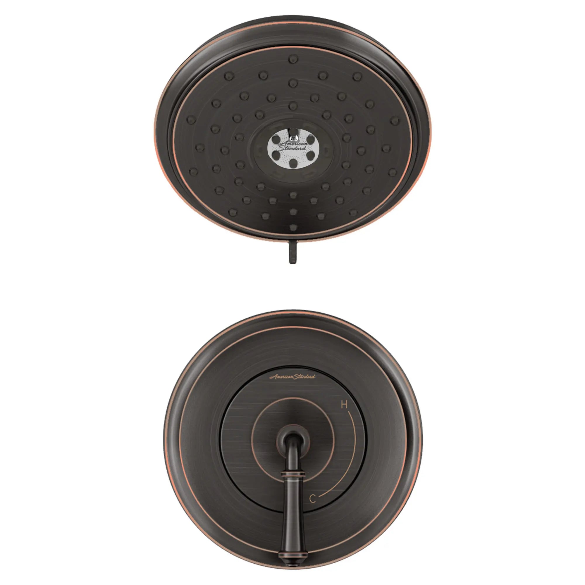 Delancey® 1.8 GPM Water Saving Shower Trim Kit - 4 Function Showerhead with Lever Handle for Bathroom & Spa Relaxation