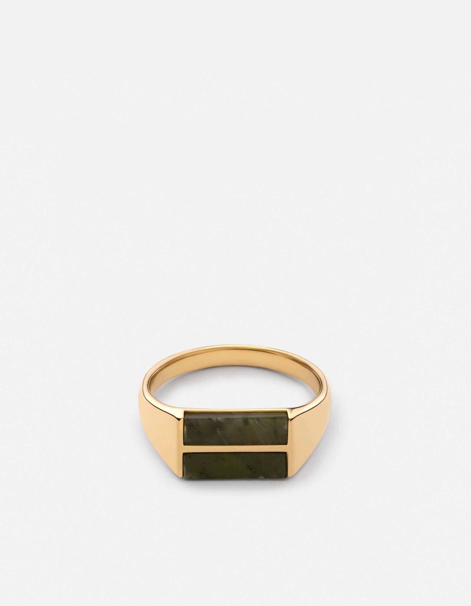 Duo Jasper Ring in Gold Vermeil - Elegant Stackable Jewelry for Women, Perfect for Everyday Wear & Special Occasions
