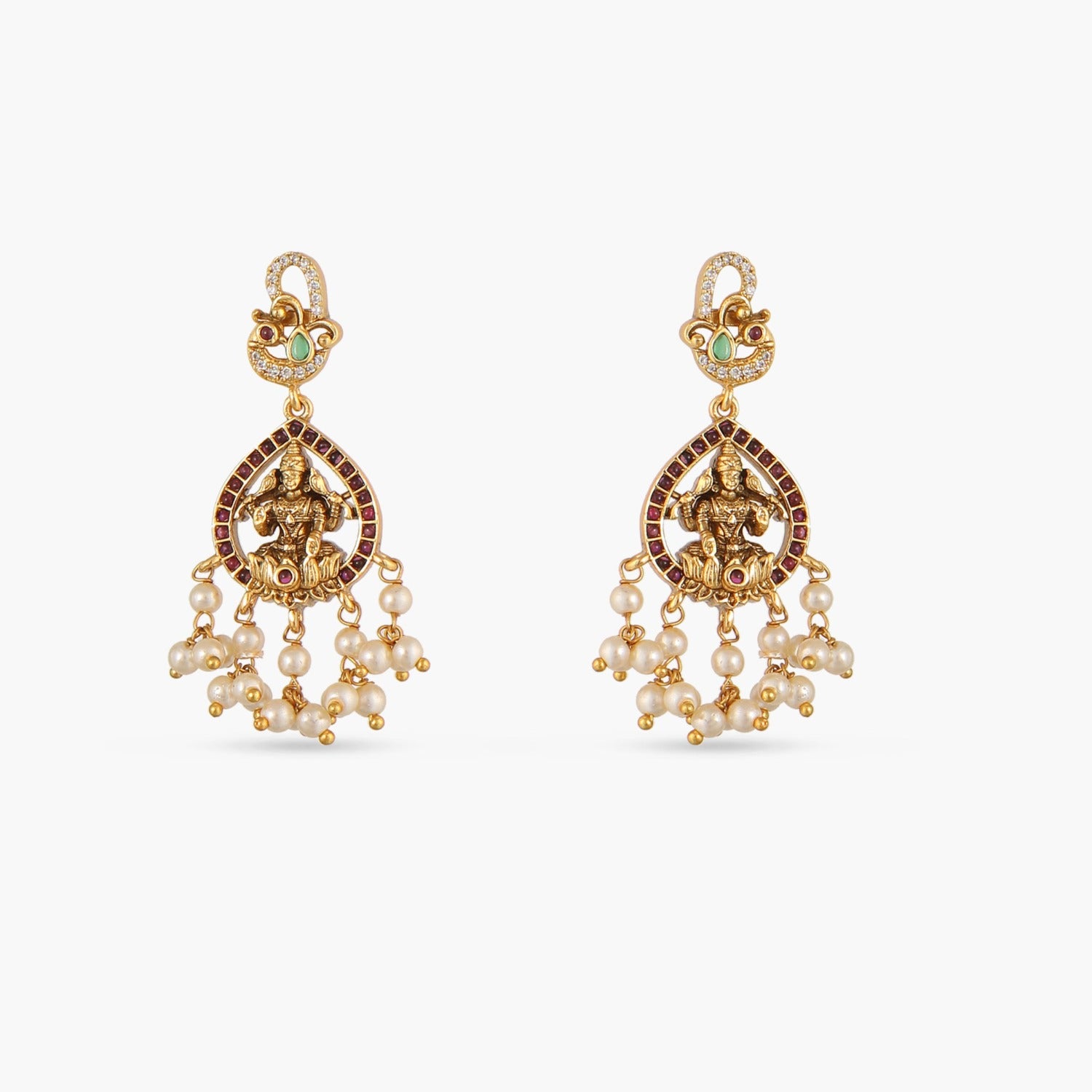 Niladri Antique Necklace Set for Women - Vintage Jewelry with Gemstones - Perfect for Weddings, Parties & Special Occasions