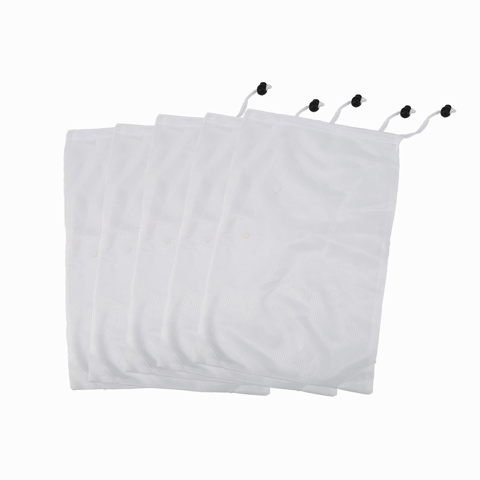 Gojiny 5-Pack Replacement Vacuum Pool Cleaner Bags - Fine Mesh Leaf Filter Bags with Pull & Lock Cord for Aquariums & Swimming Pools | Durable Pool Maintenance Accessories for Easy Debris Collection