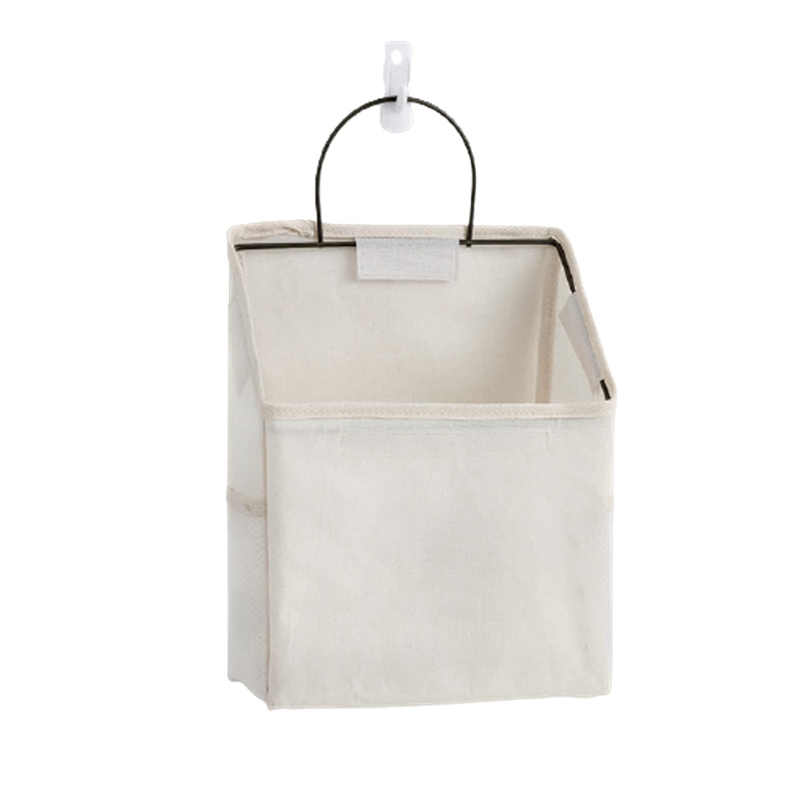 VALINK Wall Hanging Organizer Bag - Decorative Storage Basket with Side Mesh Pockets for Bedroom, Bathroom & Closet Organization - Space Saving Home Storage Solution for Towels, Toys & Accessories