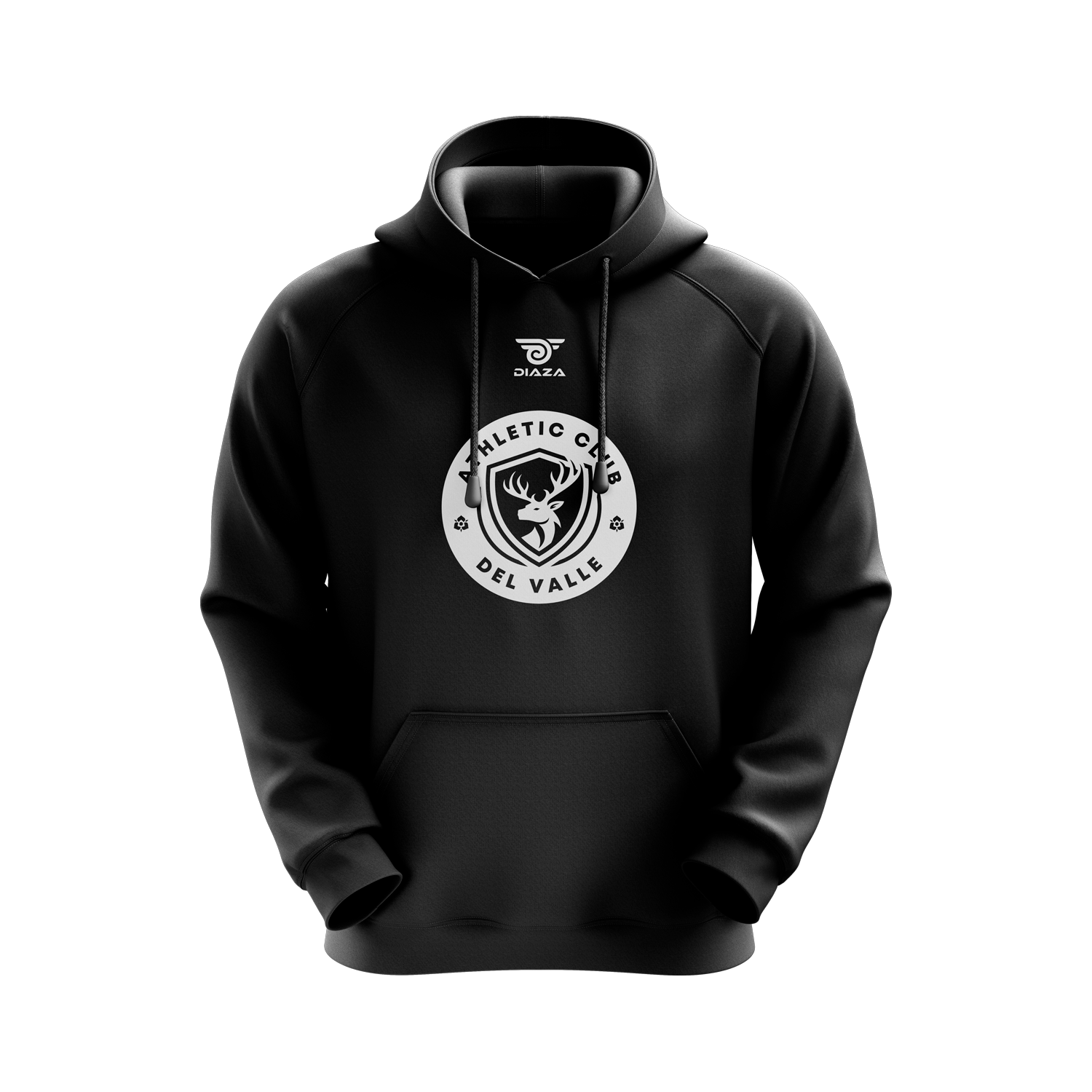 AC Valle Home Regular Hoodie Black - Cozy Pullover Sweatshirt for Men & Women | Perfect for Casual Wear, Lounging & Outdoor Activities