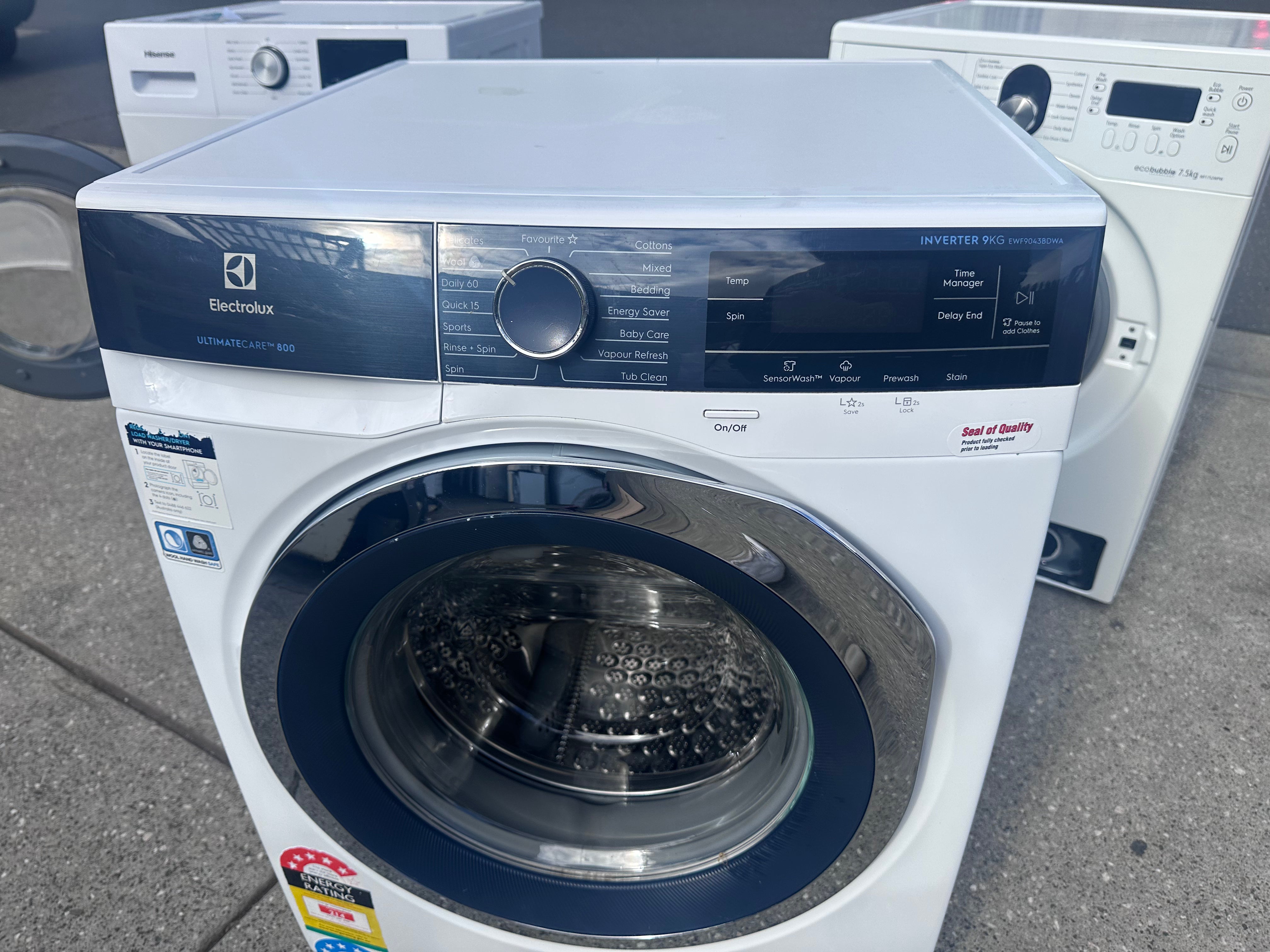 Electrolux 9kg Front Load Washing Machine - Energy Efficient, Quiet Operation (Certified Refurbished) - Perfect for Apartments, Small Homes & Laundry Rooms