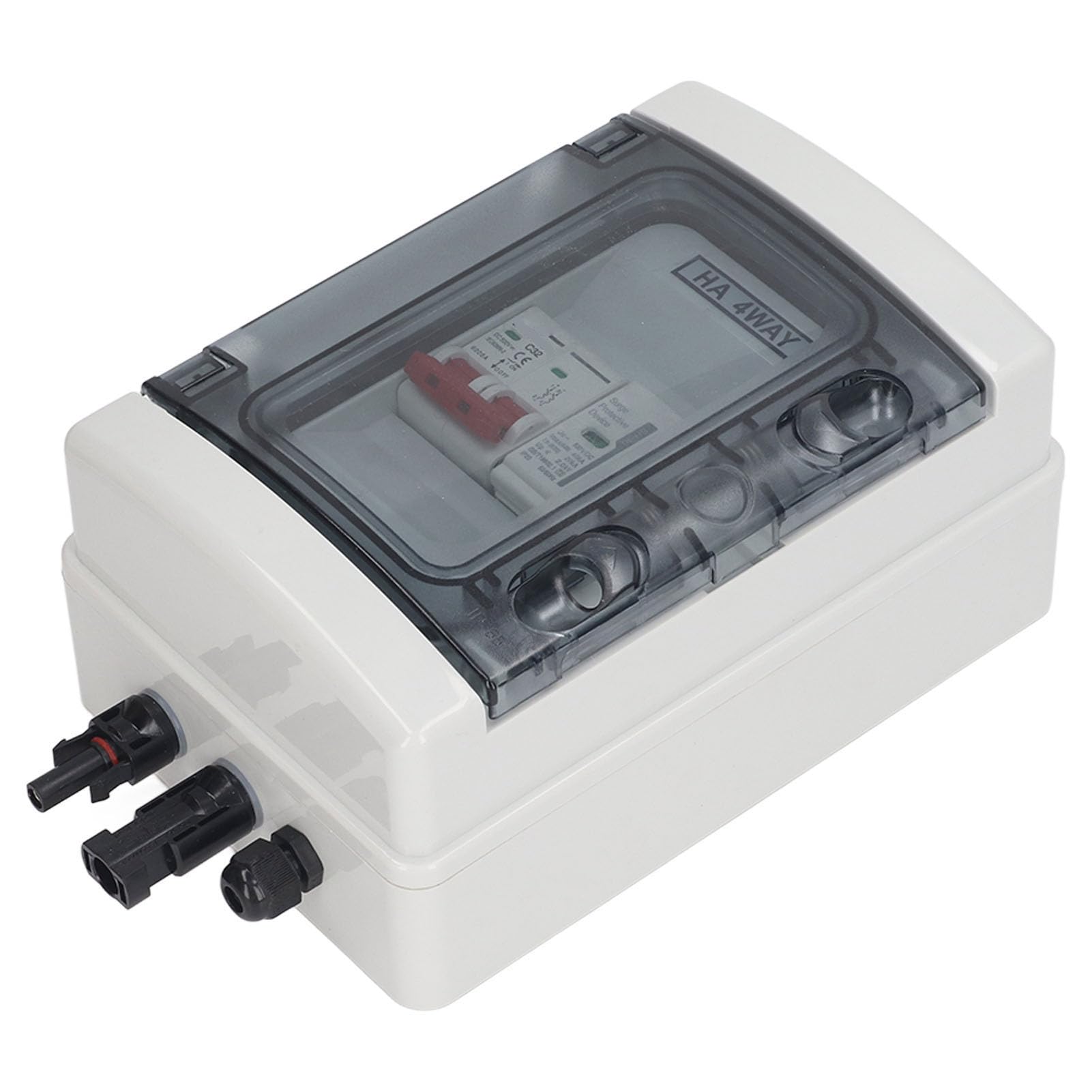 Waterproof Solar Photovoltaic Combiner Box with Circuit Breaker & Protector - 2 Installation Options for Solar Panel Systems | Ideal for Residential & Commercial Solar Energy Projects