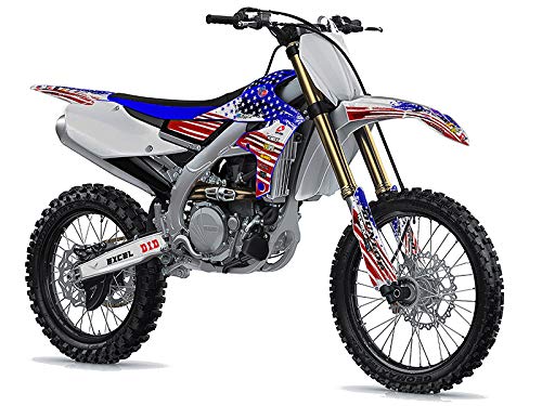 2006-2022 Yamaha TTR 50 Graphics Kit - USA Flag Design - Compatible with Yamaha TTR50 Dirt Bike - Perfect for Motocross Racing & Off-Road Adventures