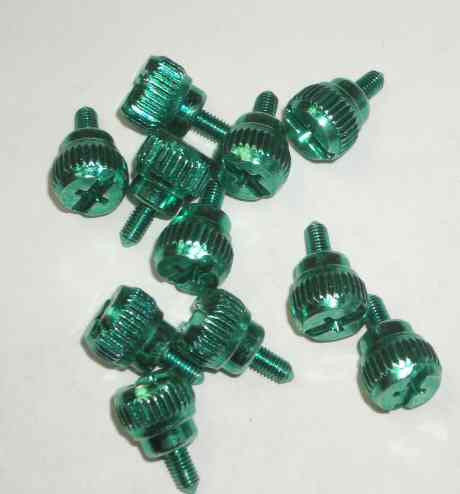 Lian Li Green Thumb Screws - 4 Pack | Premium PC Case Screws for Easy Assembly & Secure Fits | Perfect for PC Builds, Modding & Hardware Upgrades