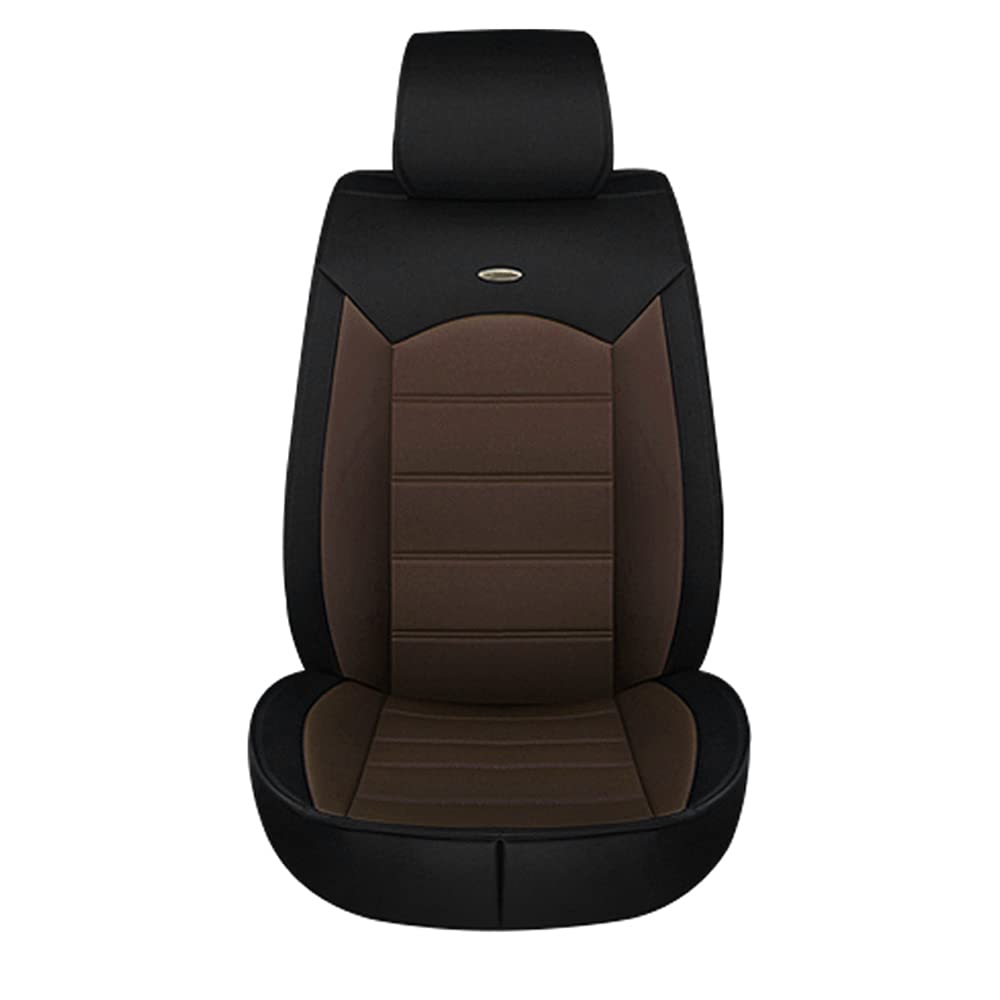 Premium PU Leather Car Seat Covers for Chevrolet Tracker 2000-2003 - Waterproof, Airbag Compatible, Brown Automotive Seat Protectors | Perfect for Daily Commuting, Road Trips & Vehicle Protection