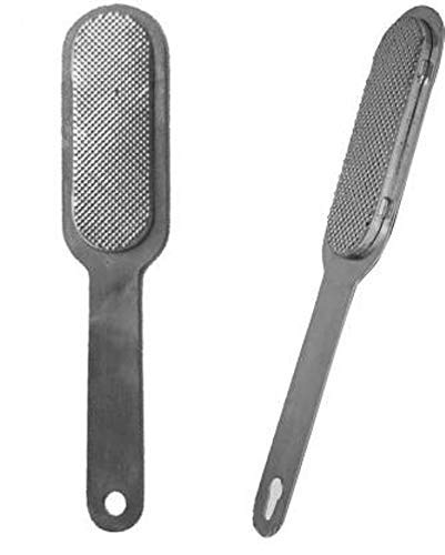 RNV Collection Dual-Sided Metal Foot File Scrubber - Callus & Dead Skin Remover - Professional Pedicure Tool (2-Pack) - Perfect for Home Spa & Salon Pedicures
