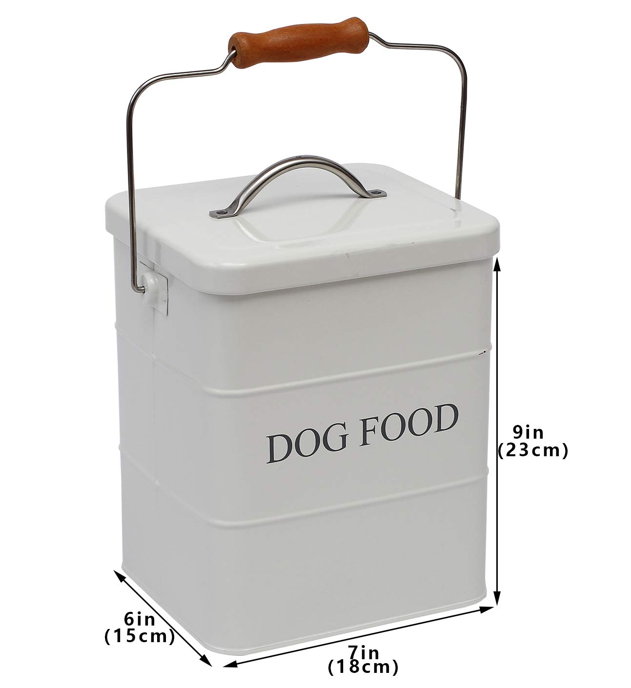 Geyecete Airtight Dog Food Storage Container with Lid & Spoon - Medium Pet Food Canister for Treats, Kibble & Dry Food - Ideal for Home, Travel & Pet Supplies Organization