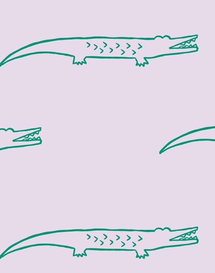 Stylish 'Crocodile' Pattern Wallpaper - Premium Lavender Peel & Stick Wallpaper for Bedroom, Nursery, or Living Room Decor