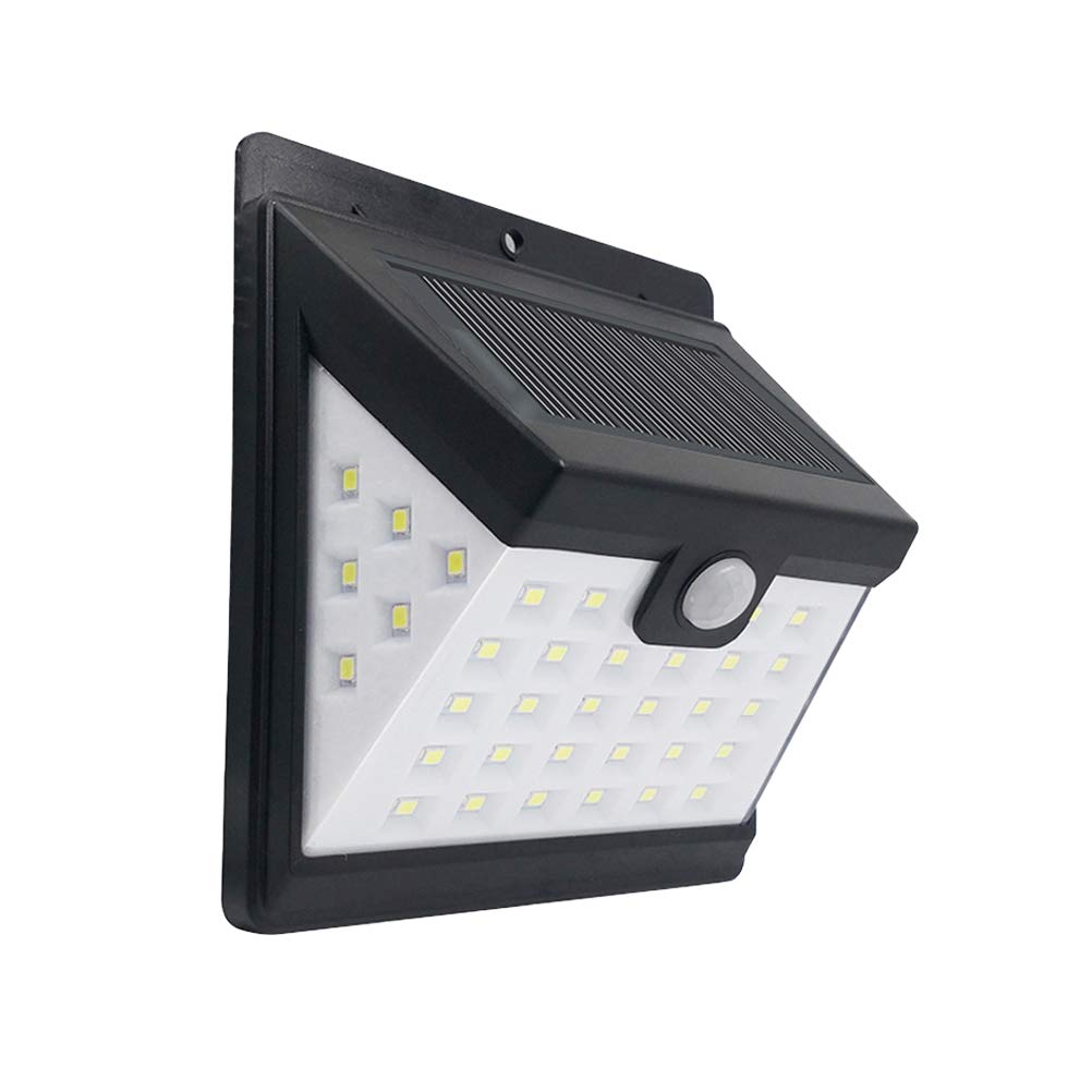 2PCS 40LED Solar Powered Motion Sensor Wall Lights - Waterproof Outdoor Garden Lighting for Patio, Pathway, Yard, and Deck (Warm White)