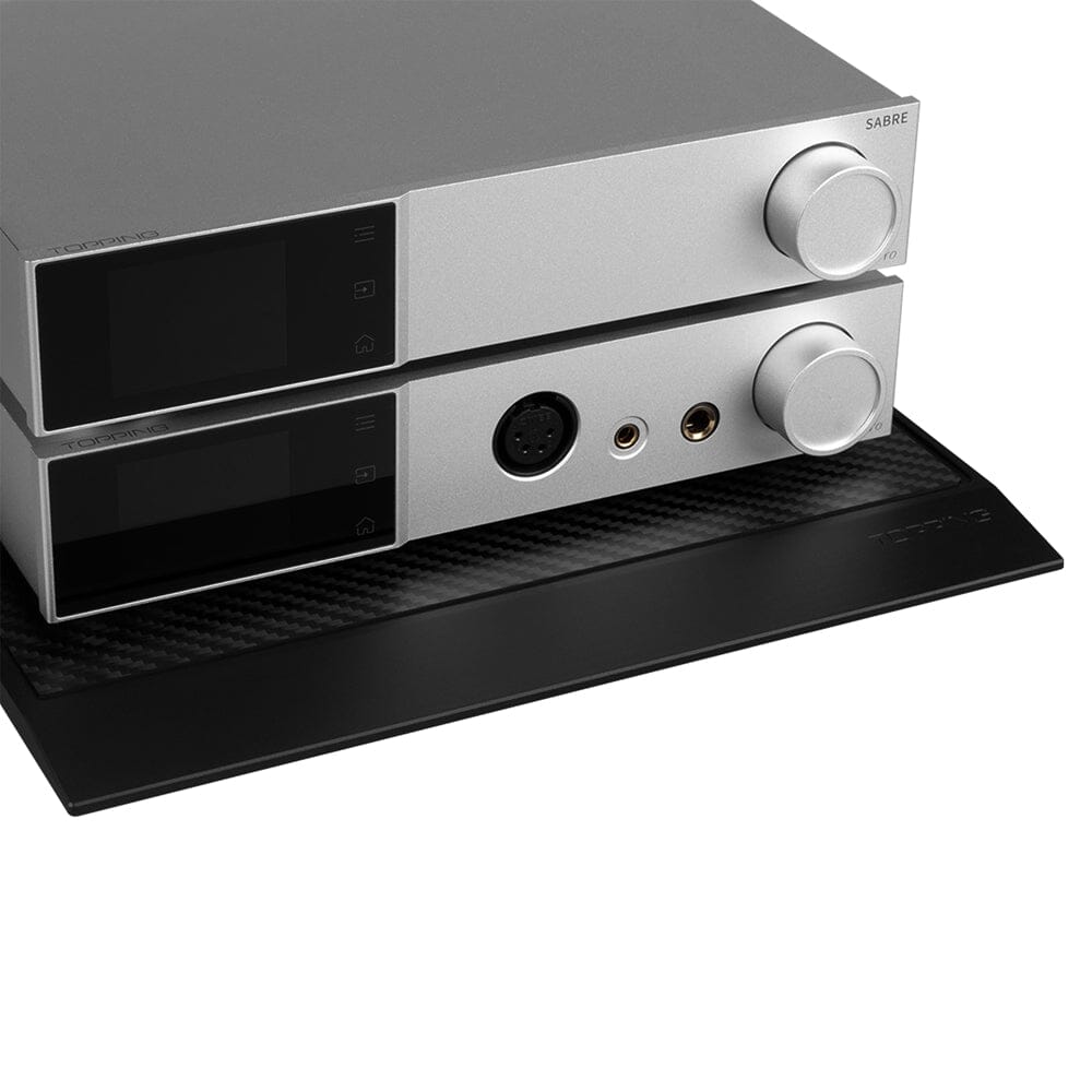 TOPPING DB1621 DB2325 Classic Matte Black Display Base Stand for Monitors, TVs, and Tablets - Perfect for Home, Office, and Gaming Setups