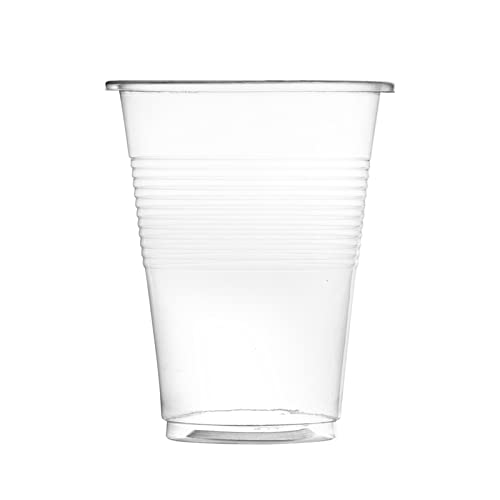K & C Disposable 9 Oz Clear Plastic Drinking Cups - Medium Weight, BPA-Free - Perfect for Parties, Picnics, and Office Use