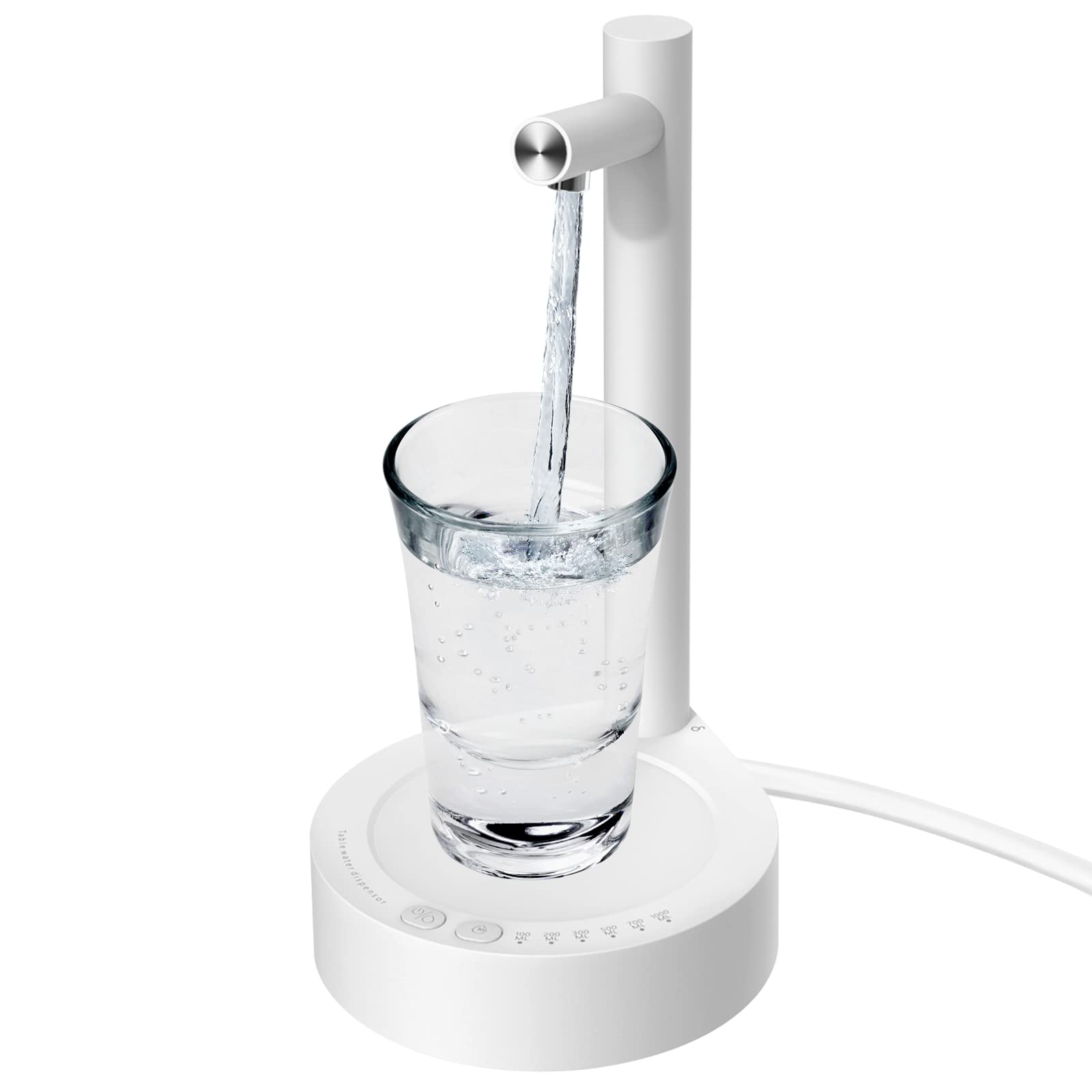 Electric Water Bottle Pump for 5 Gallon Bottles - USB Charging, Portable for Home & Office Use