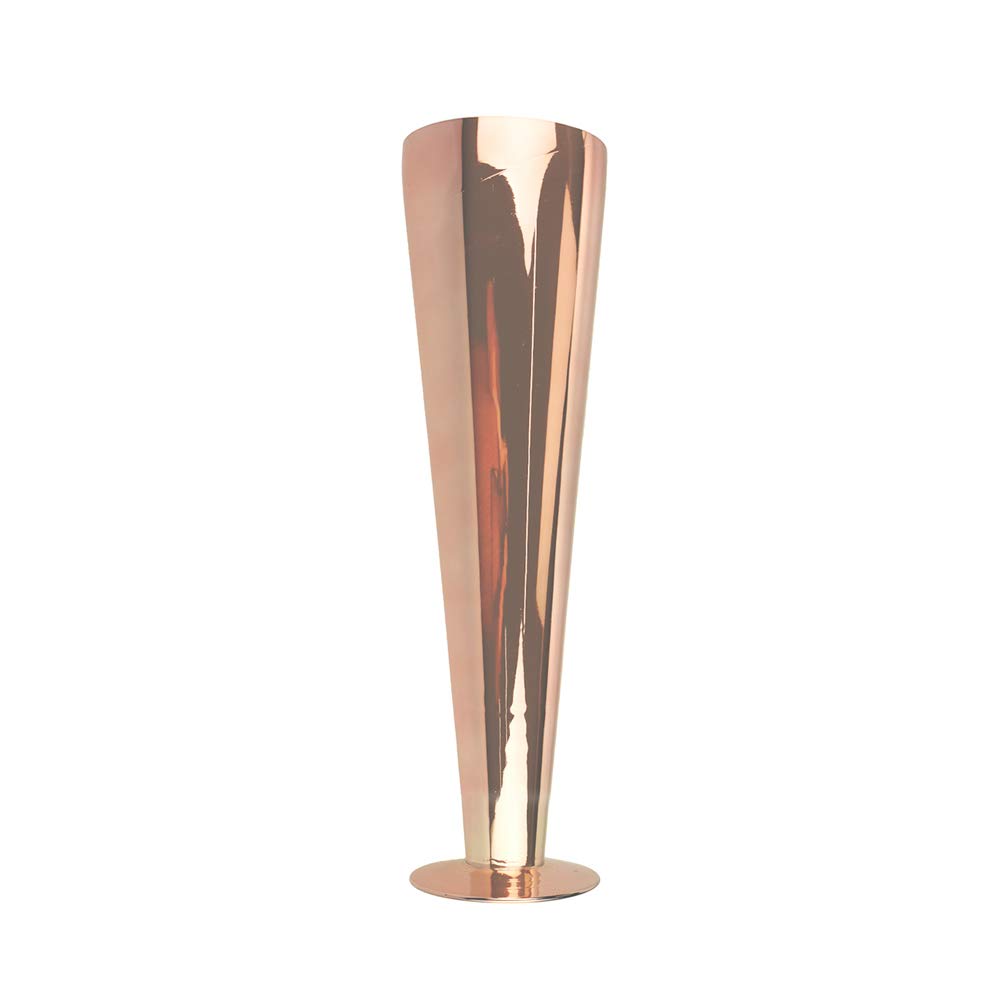 Homeford Pilsner Trumpet Glass Vase - 16 Inch Rose Gold Elegant Flower Vase for Wedding Centerpieces, Home Decor & Dining Table Arrangements