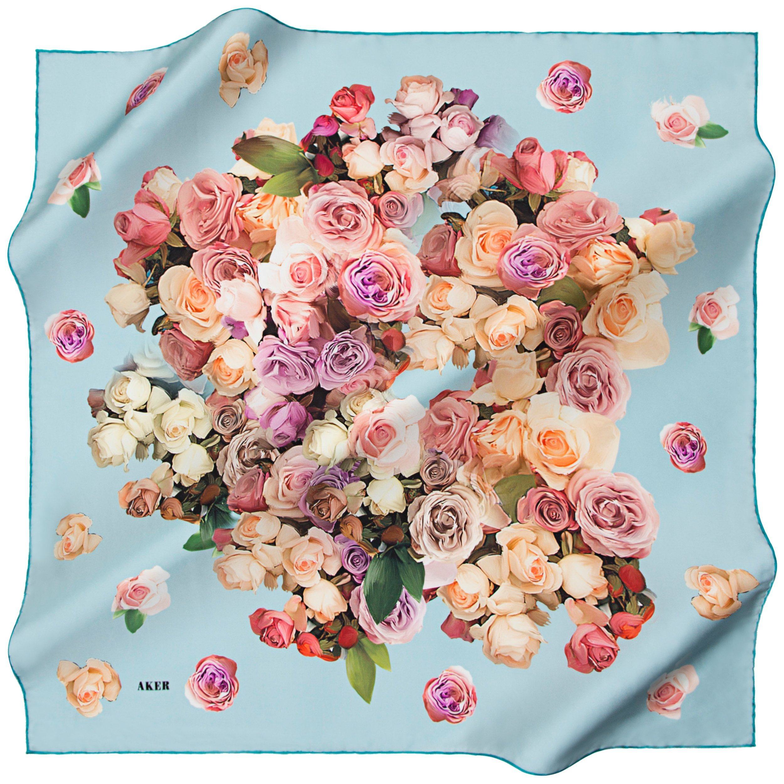Authentic Aker Romance Turkish Silk Scarf - Luxury Women's Fashion Accessory for Elegant Outfits & Special Occasions