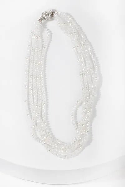 Elegant Short Crystal Pearl Necklace for Women - Perfect for Weddings, Parties & Everyday Wear
