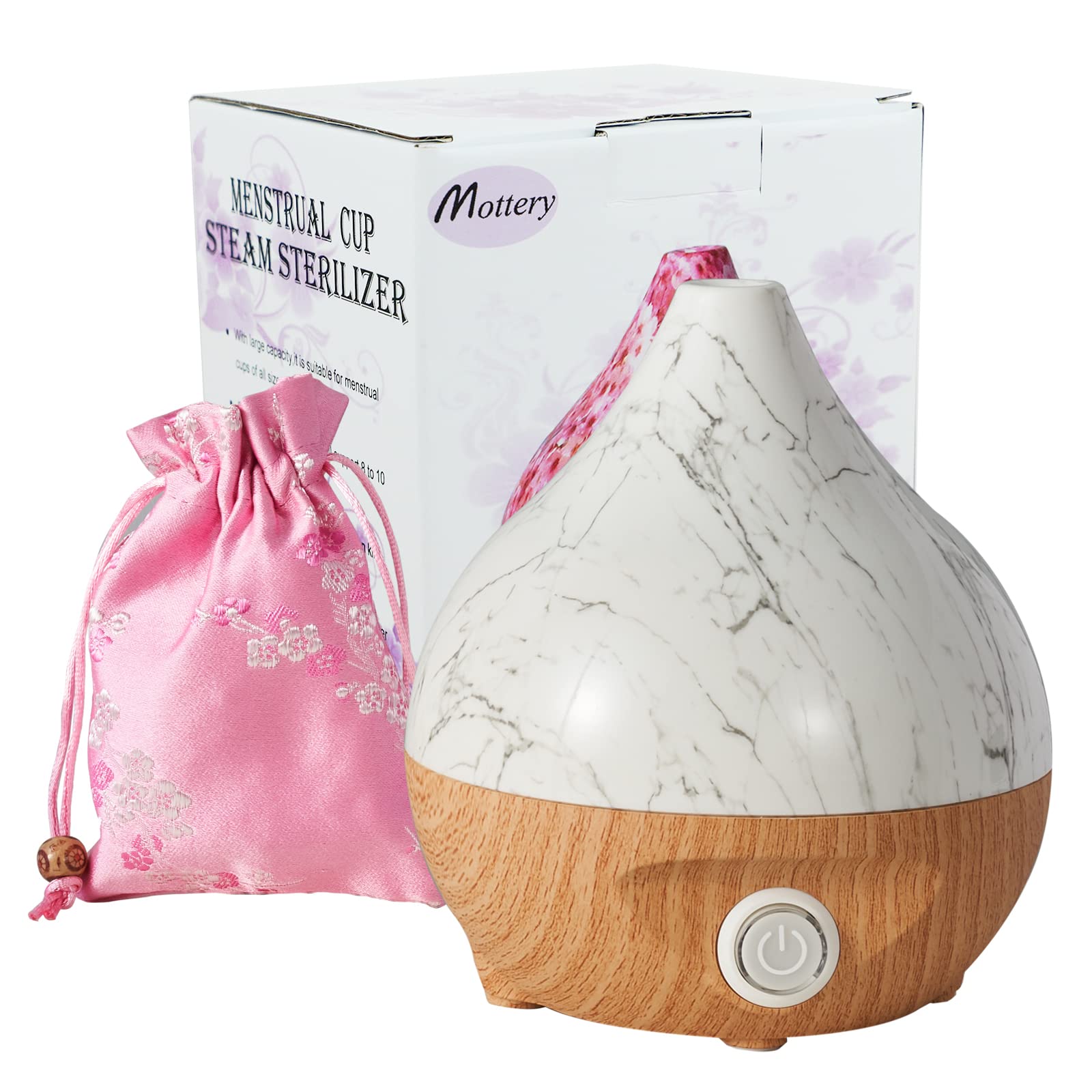 Sanitary Menstrual Cup Sterilizer & Cleaner - 99.9% Germ Elimination in 8 Minutes | High-Temperature Steam Cleaning for Feminine Hygiene | Portable & Leak-Proof (MC-01) | Perfect for Travel, Gym & Home Use