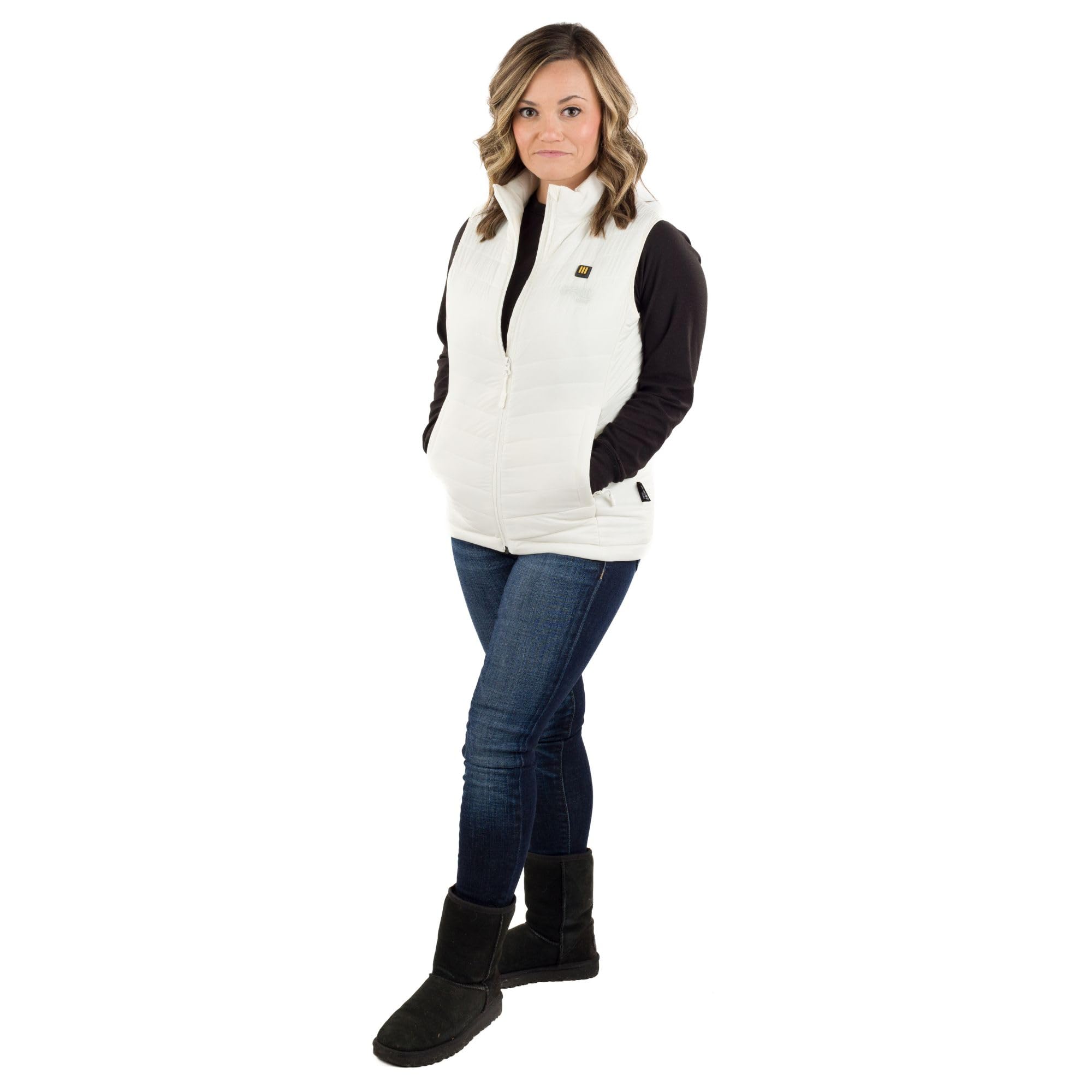 Dune Women's Heated Vest with Rechargeable Battery - 10 Hours Heating Time | USB Charger Included | Machine Washable | Perfect for Outdoor Activities, Winter Sports & Cold Weather