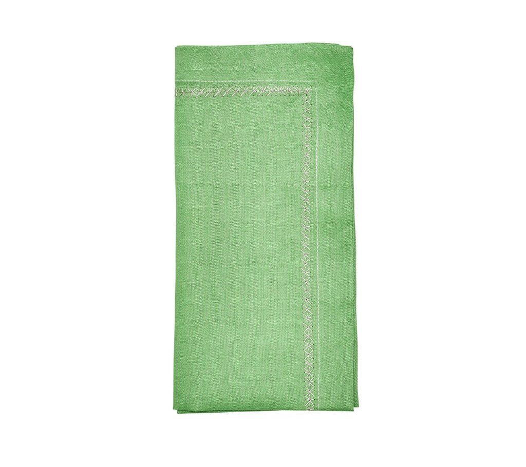 Eco-Friendly Classic Green Napkins Set of 4 - Premium Cotton Table Linens for Dinner Parties, Picnics & Home Decor