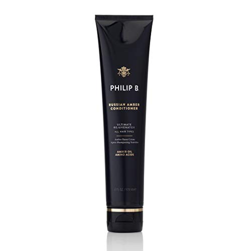 PHILIP B Russian Amber Imperial Conditioner 6 oz - Restorative Hair Treatment, Color Protection, Weightless Hydration for Dry & Damaged Hair - Luxury Salon Quality for Shiny, Soft Hair at Home