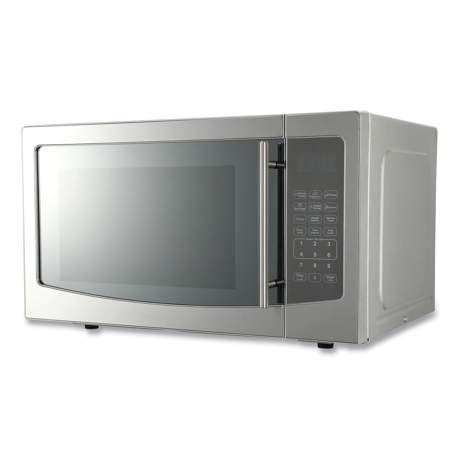 Avanti 1.1 Cu Ft Stainless Steel Countertop Microwave Oven - 1000 Watts with Mirror Finish for Kitchen, Dorm, Office & Small Spaces
