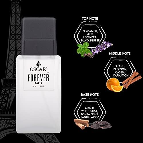 Forever Paris Men's Cologne - Premium Woody Aromatic Perfume for Men - 100ml Eau de Toilette Spray - Perfect for Date Night, Office & Special Occasions