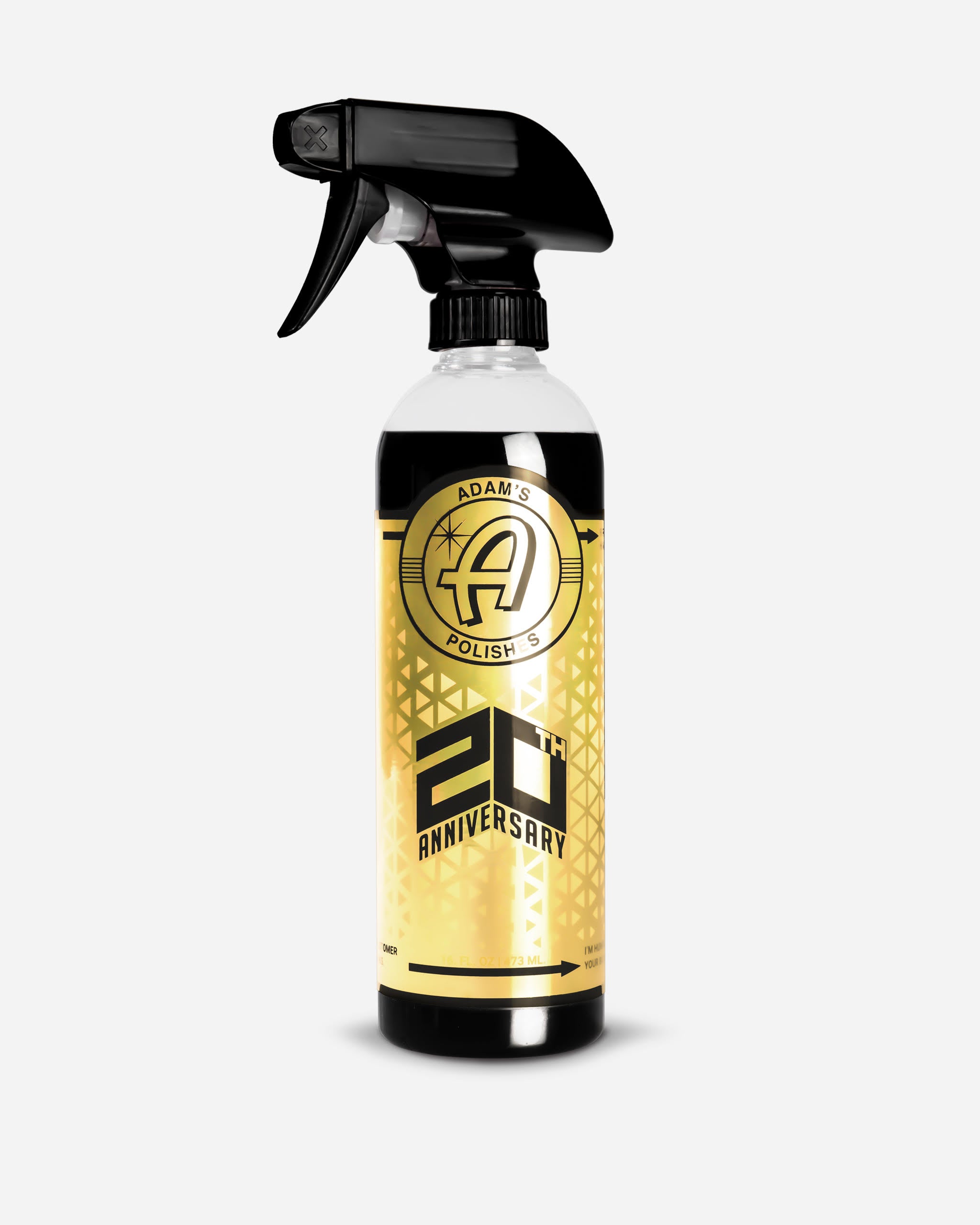 Adam's 20th Anniversary Premium Car Detailing Spray - 16oz Quick Detailer for Shine & Protection - Perfect for Cars, Trucks & Motorcycles - Use After Washing or Between Washes for Instant Shine