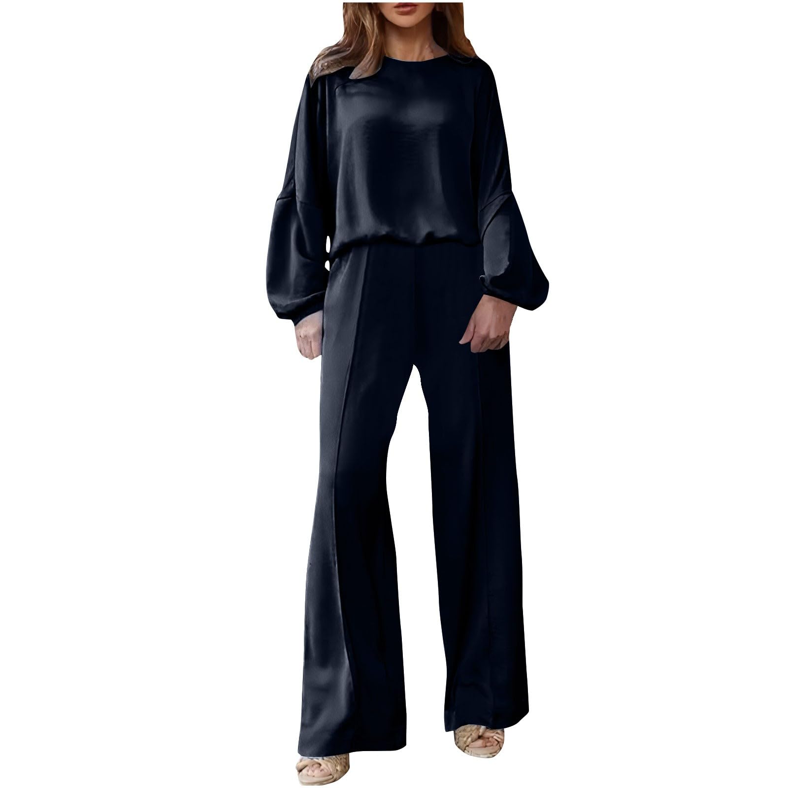 Trendy Women's 2-Piece Lounge Set - Oversized Fall Matching Outfits 2024 | Casual Going Out & Home Relaxation