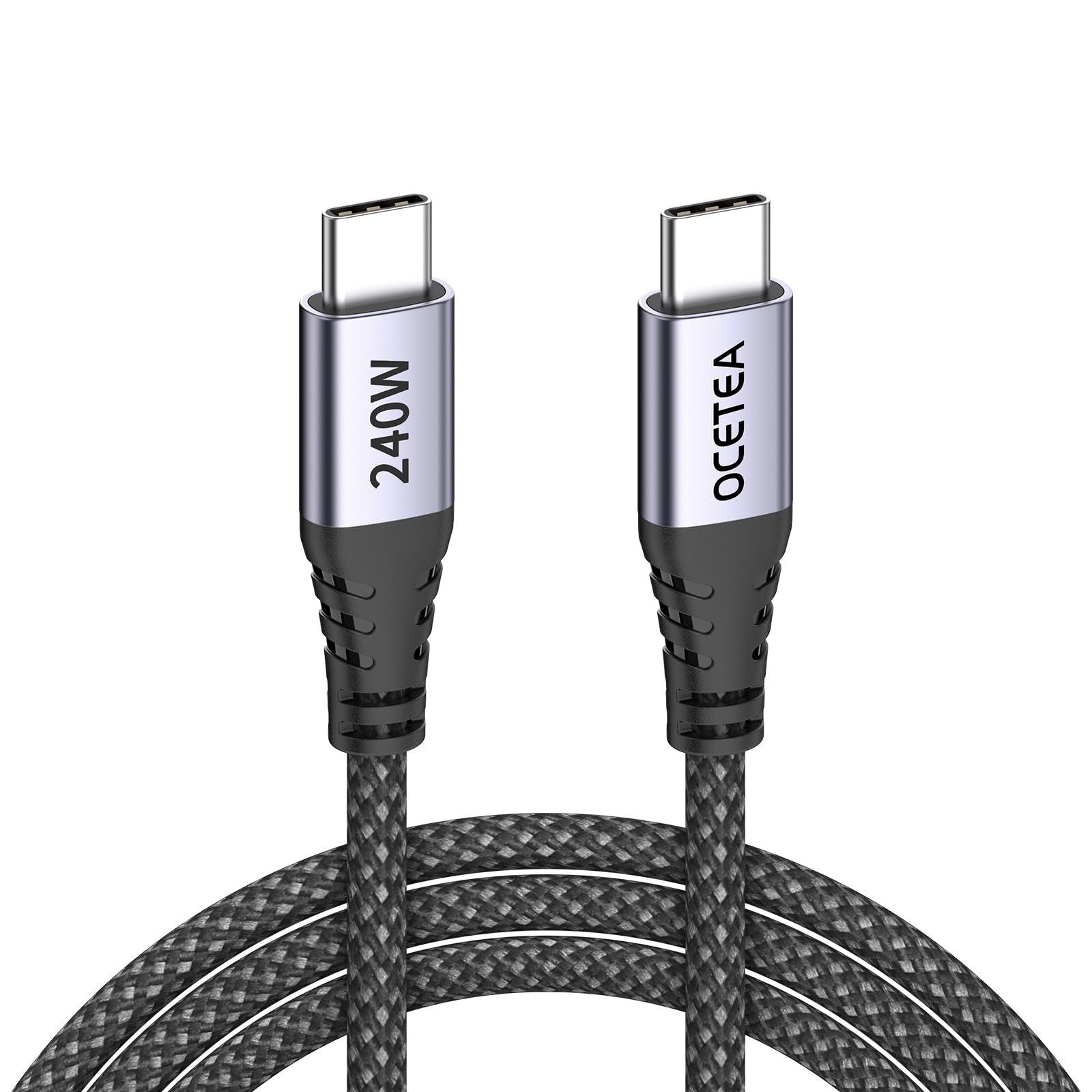 240W USB C Fast Charger Cable with PD3.1 - 6.6ft Type C Charging Cord for iPhone 16/15 Pro Max, MacBook Pro, iPad Pro, Galaxy S24/S23, Pixel - Quick Charge for Home, Office & Travel (2M)