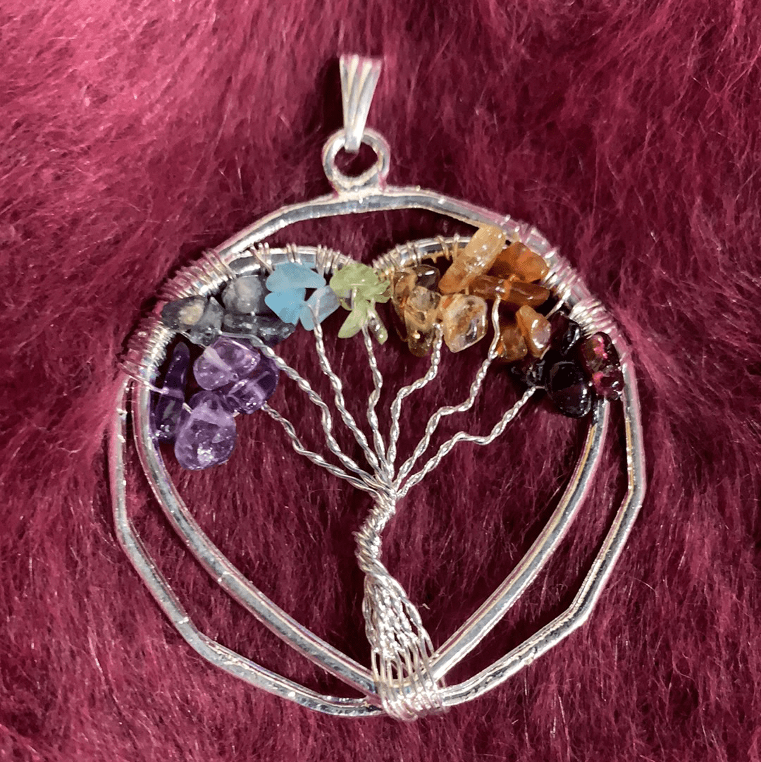 Chakra Heart Tree of Life Pendant Necklace - Spiritual Healing Jewelry for Meditation, Yoga & Energy Balance | Perfect Gift for Women