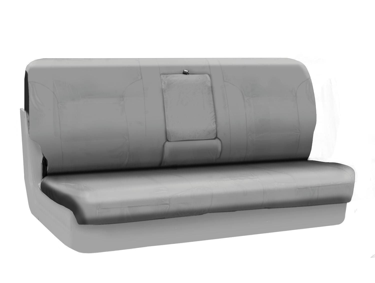 Coverking Custom Fit Rear Solid Bench Seat Cover for Honda Accord - Ballistic Light Gray | Durable Car Seat Protector for Pets, Spills & Everyday Use