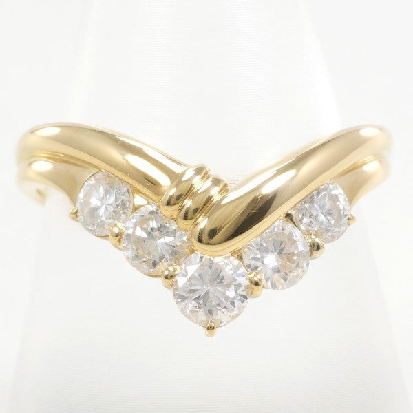 18K Yellow Gold Diamond Ring for Women - Elegant Wedding, Engagement & Anniversary Jewelry Gift - Perfect for Special Occasions & Everyday Luxury