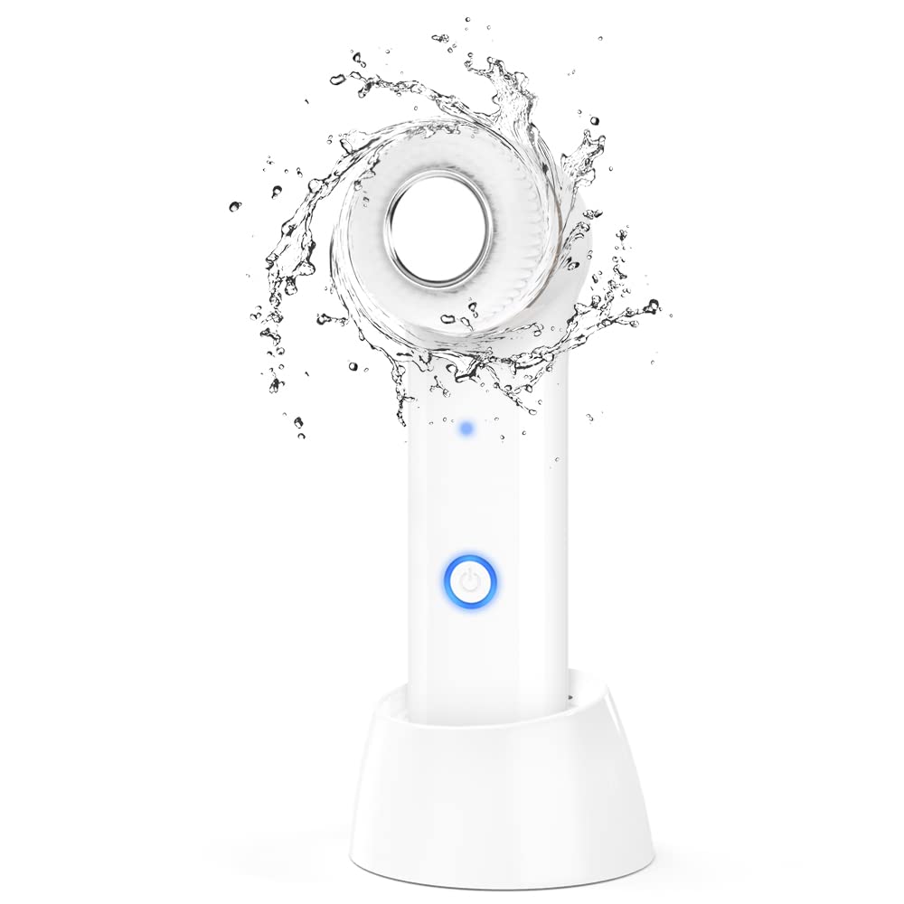 Portable Sonic Facial Cleansing Brush - IPX7 Waterproof with 3 Modes for Deep Skin Cleansing at Home/Travel