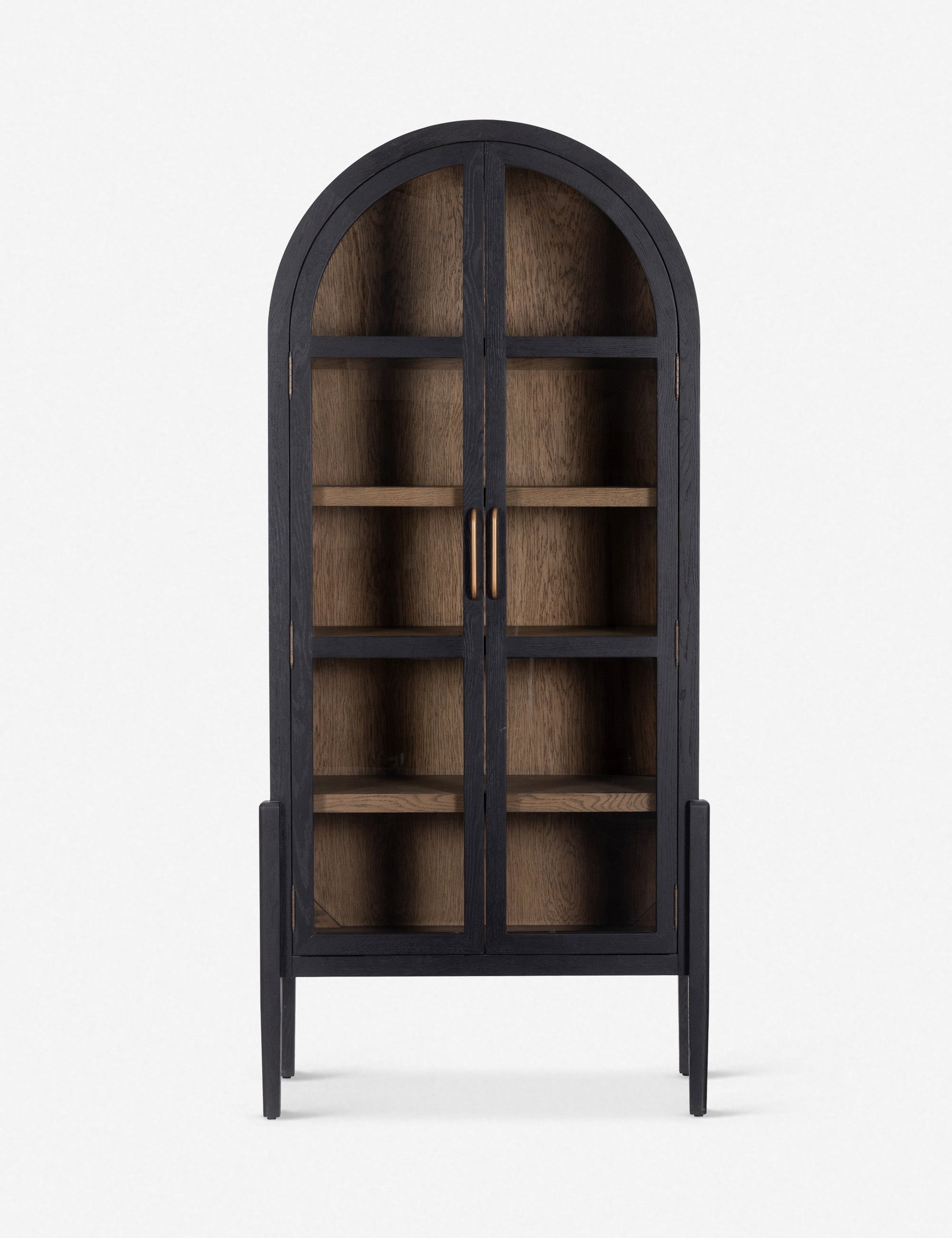 Apolline Curio Cabinet - Elegant Glass Display Case for Collectibles & Home Decor - Perfect for Living Room, Dining Room or Office Showcase