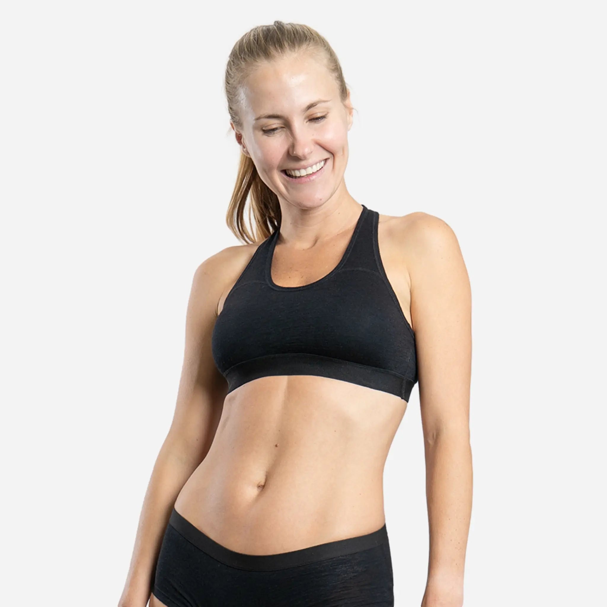 Ultralight Women's Alpaca Wool Sports Bra - 160 GSM - Perfect for Yoga, Running & Outdoor Activities
